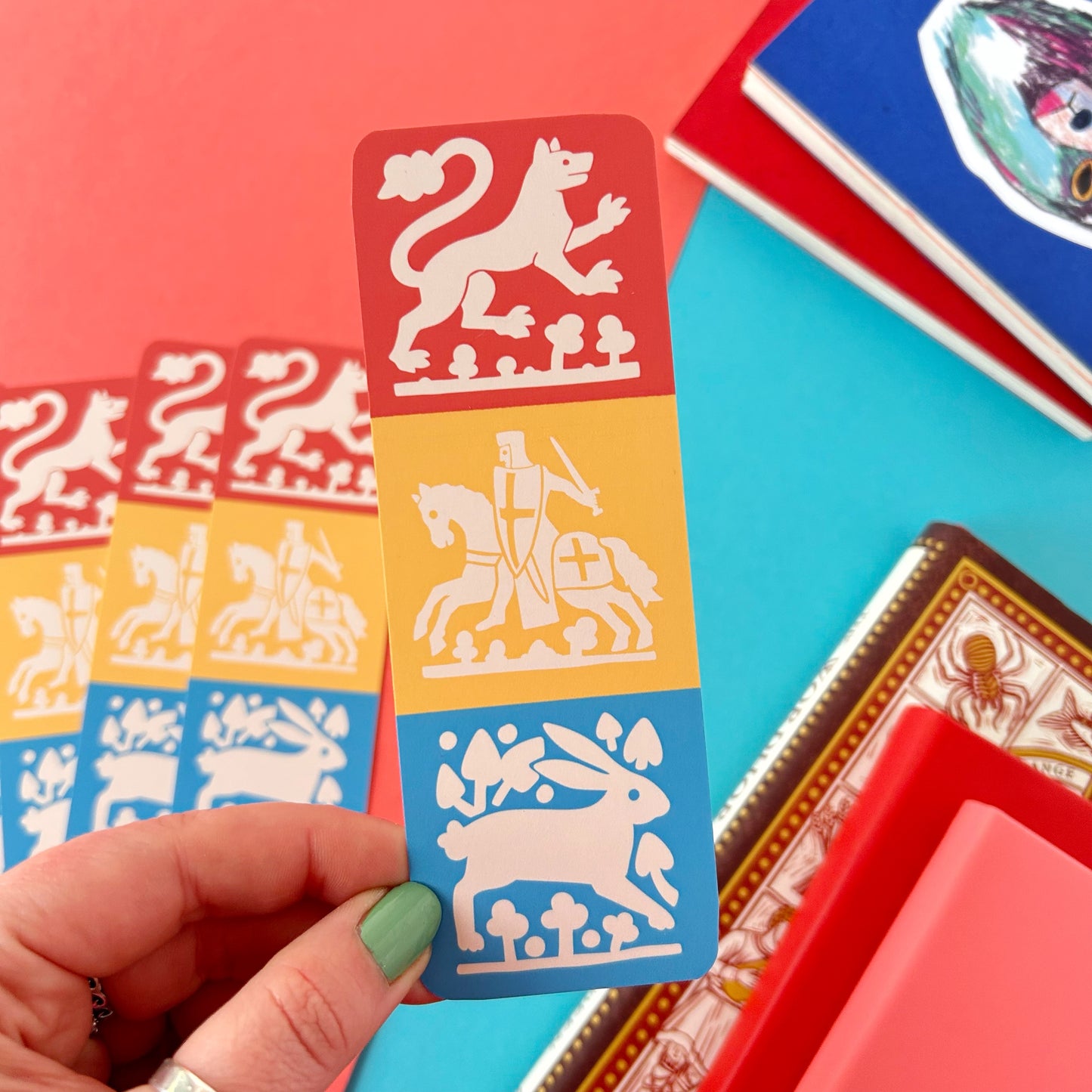 Medieval Tiles Bookmark (Knight)