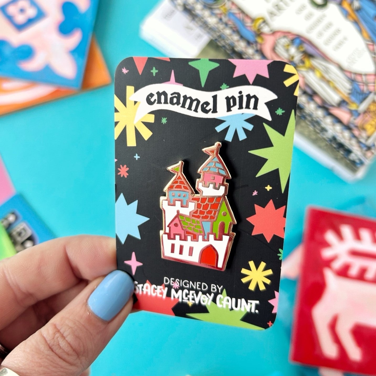 Medieval Castle Enamel Pin