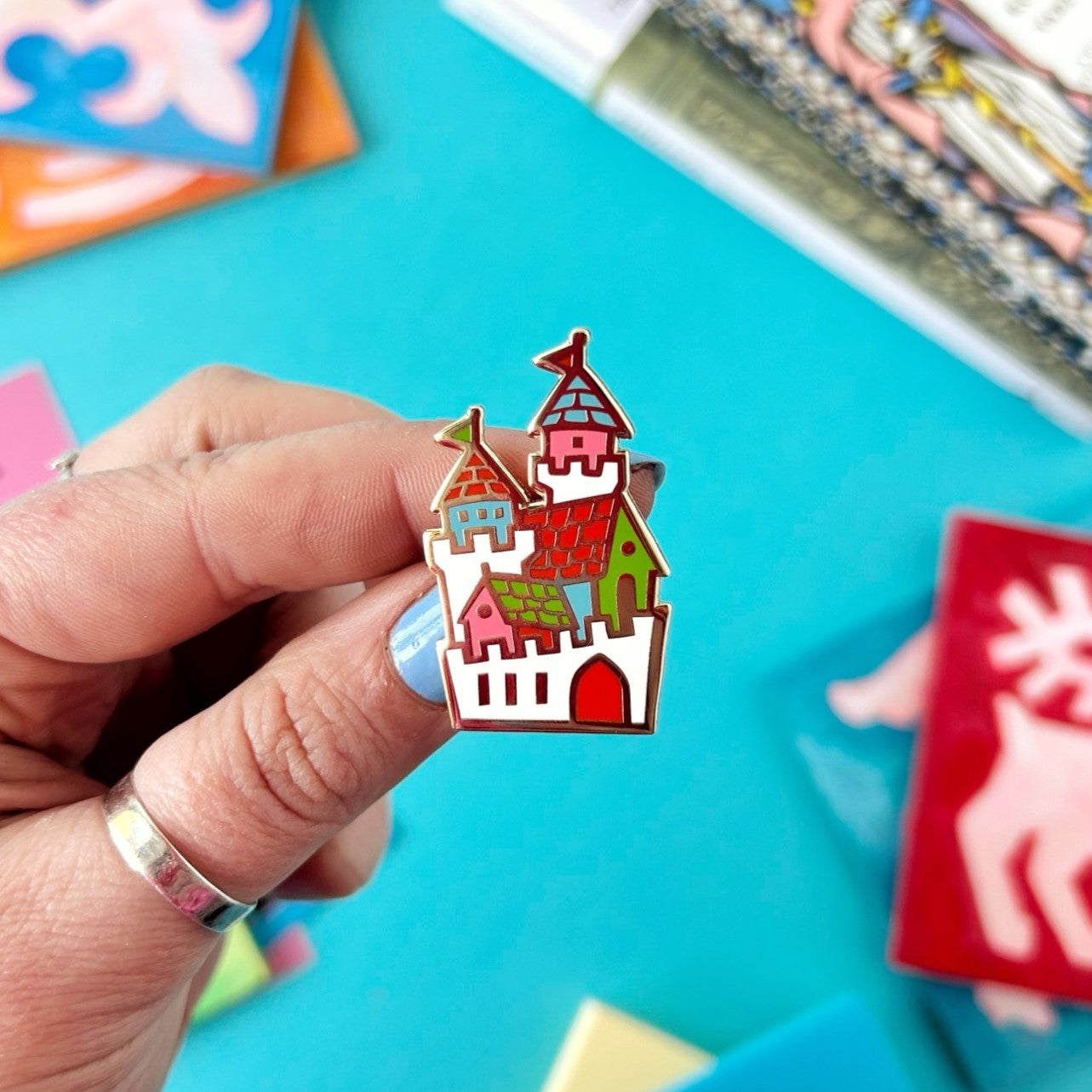 Medieval Castle Enamel Pin