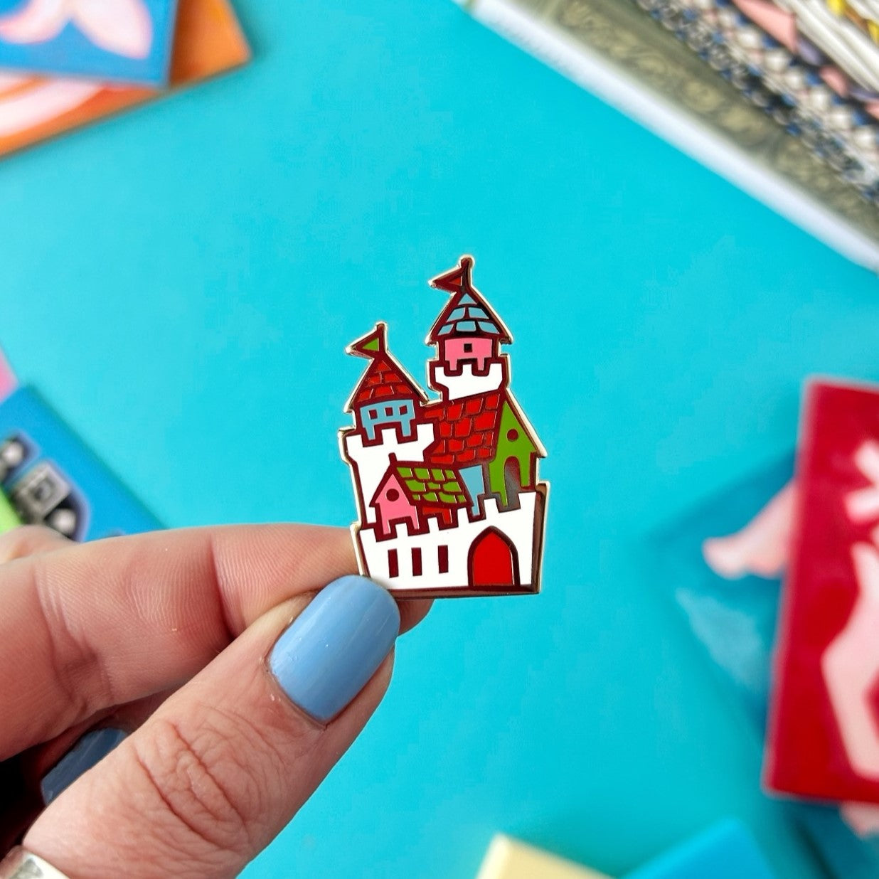 Medieval Castle Enamel Pin