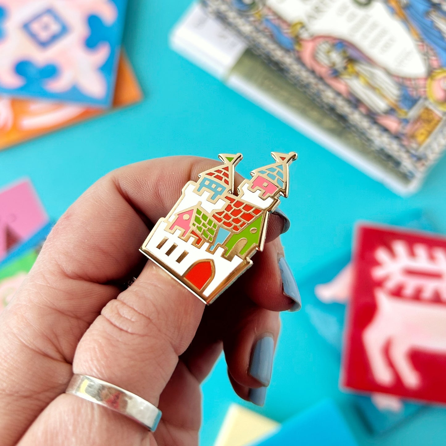 Medieval Castle Enamel Pin