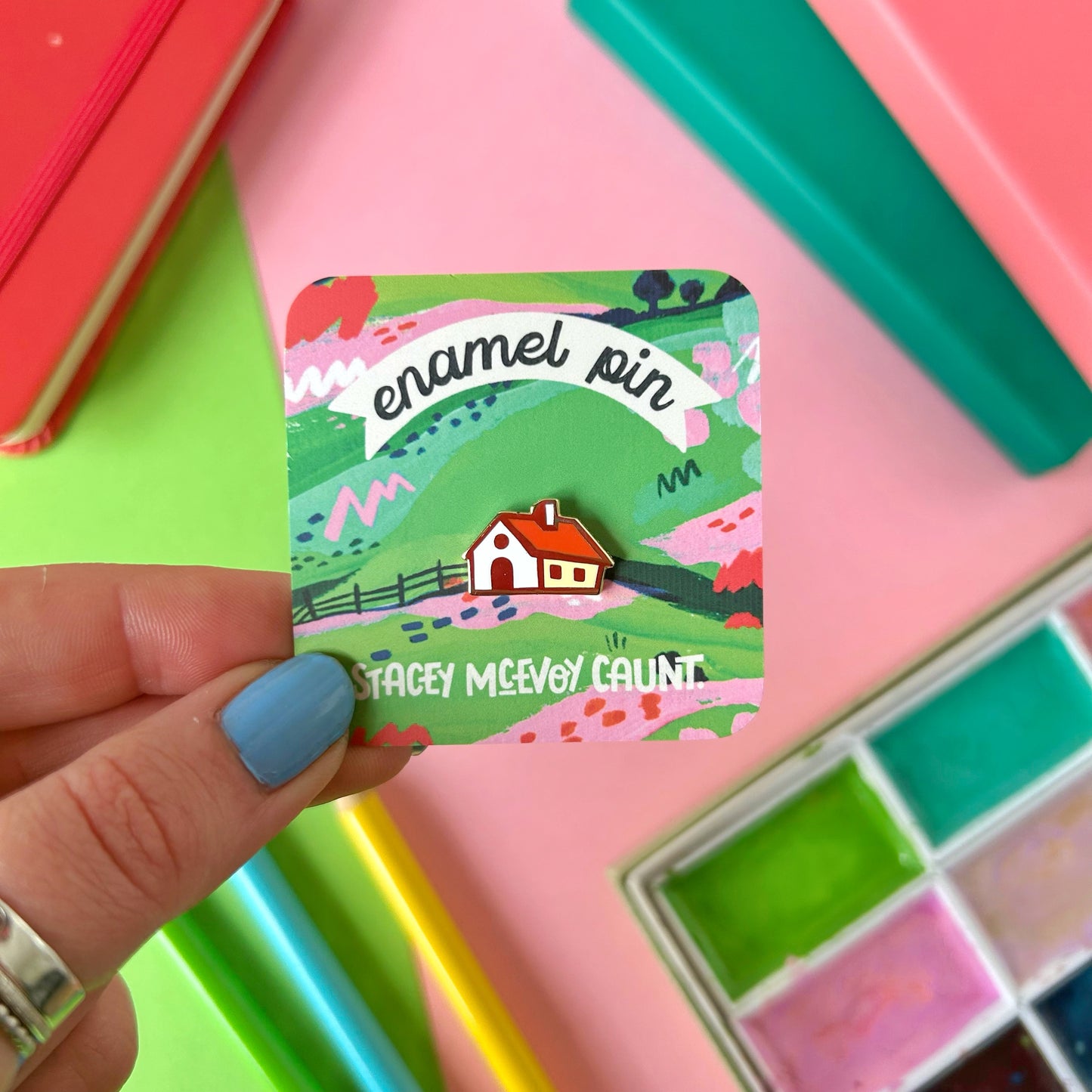 Tiny House Enamel Pin