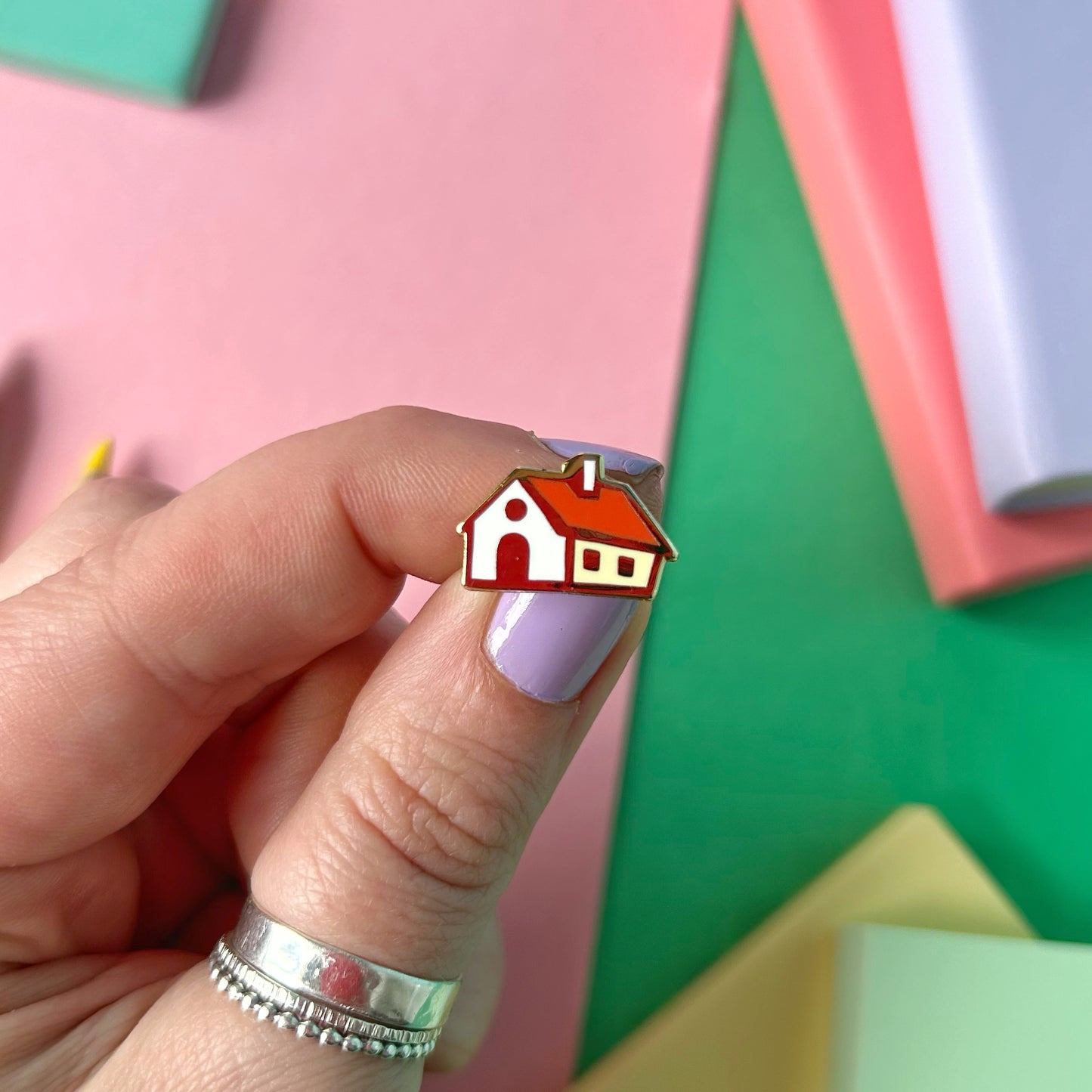 Tiny House Enamel Pin