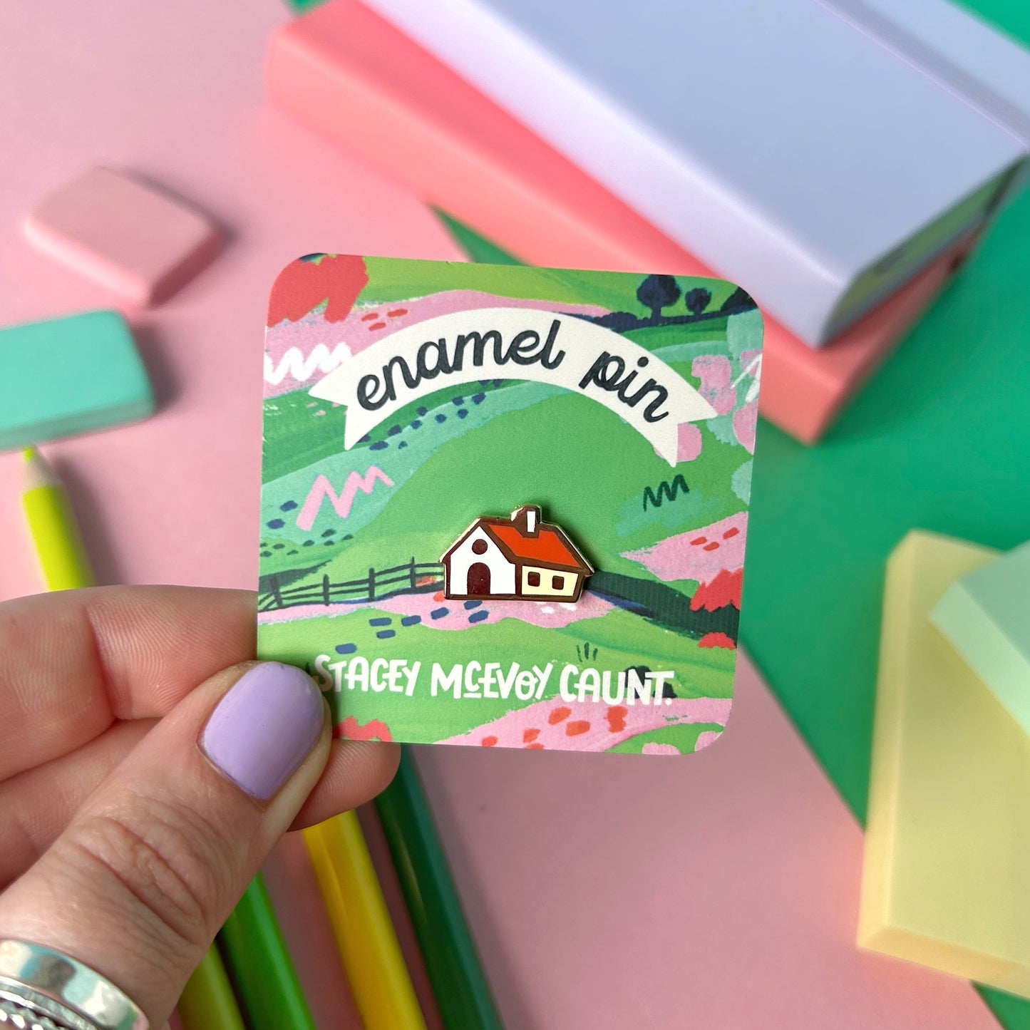 Tiny House Enamel Pin