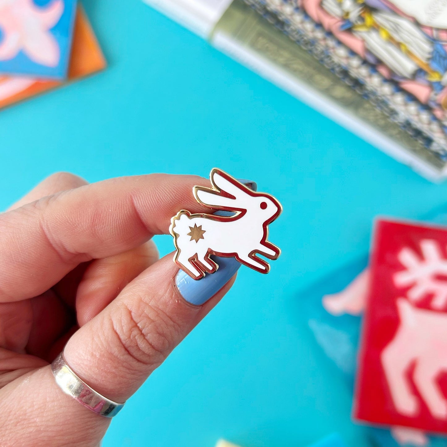 Medieval Bunny Enamel Pin