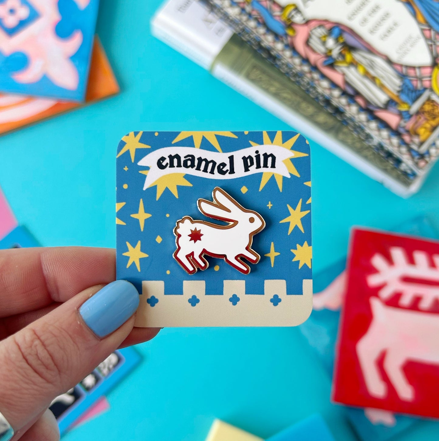Medieval Bunny Enamel Pin