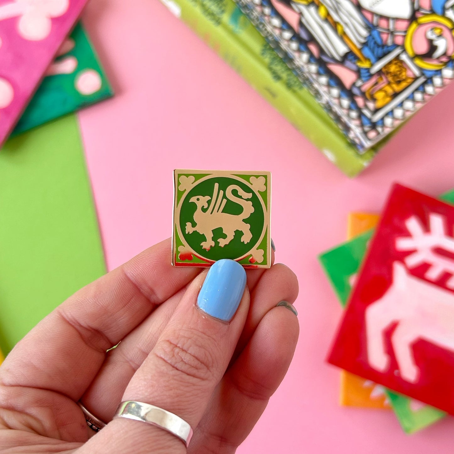 Griffin Medieval Enamel Pin