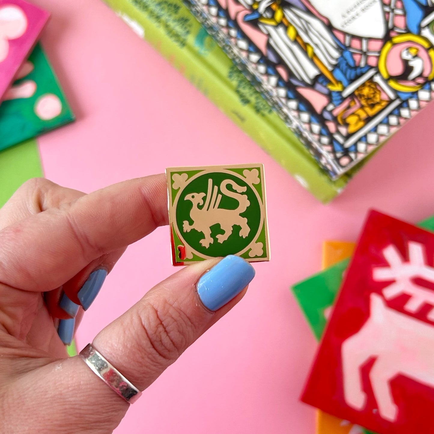 Griffin Medieval Enamel Pin