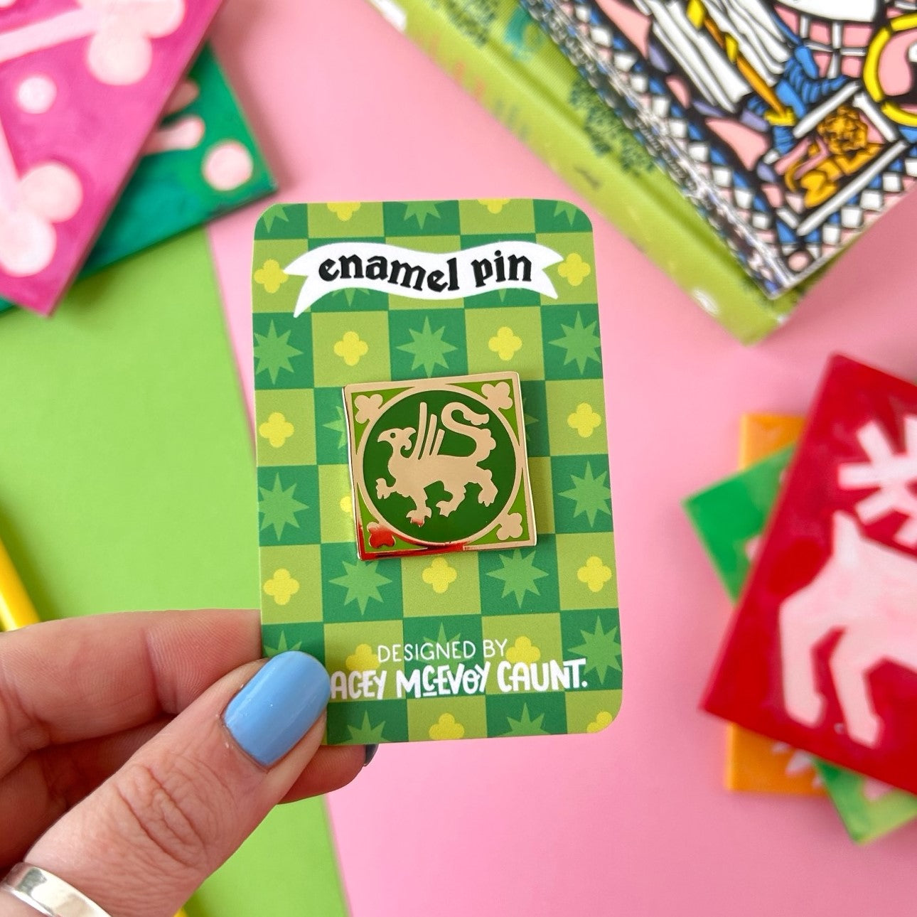 Griffin Medieval Enamel Pin