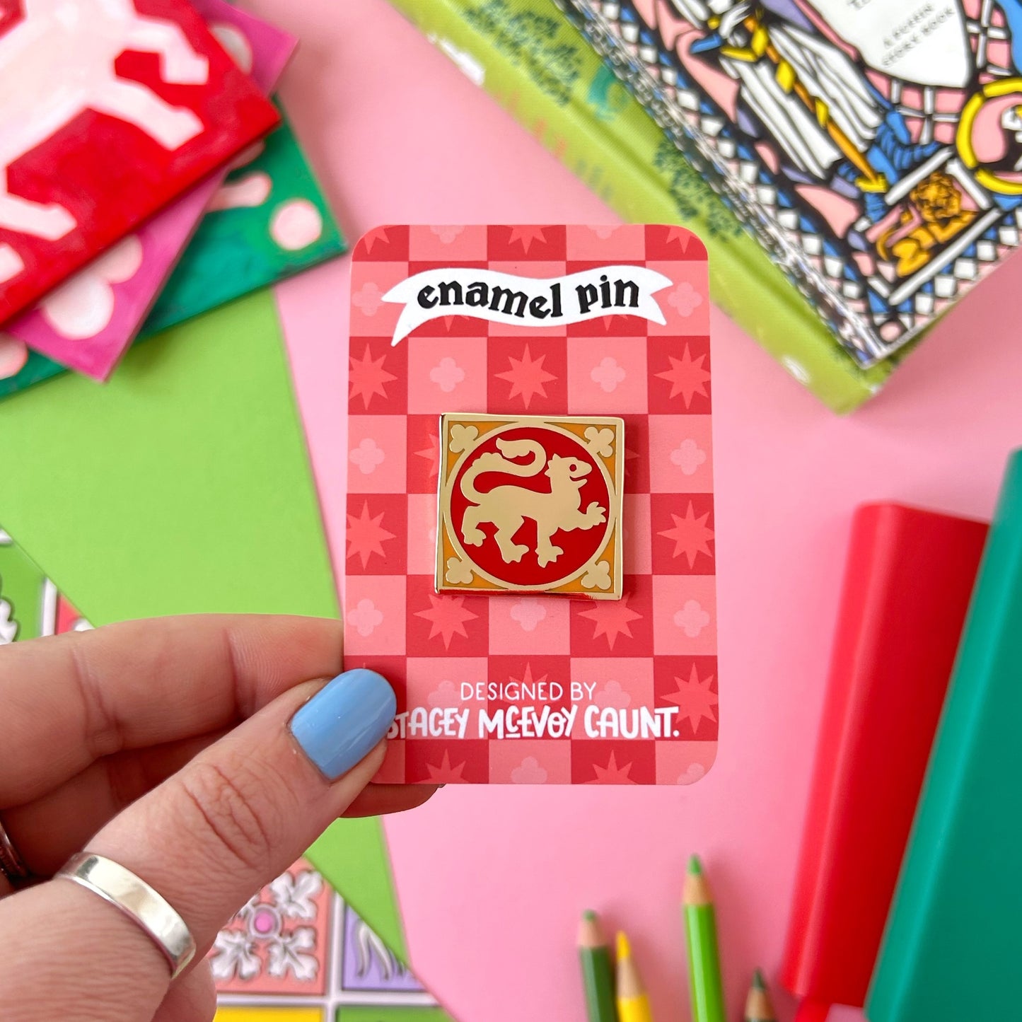 Lion Medieval Enamel Pin