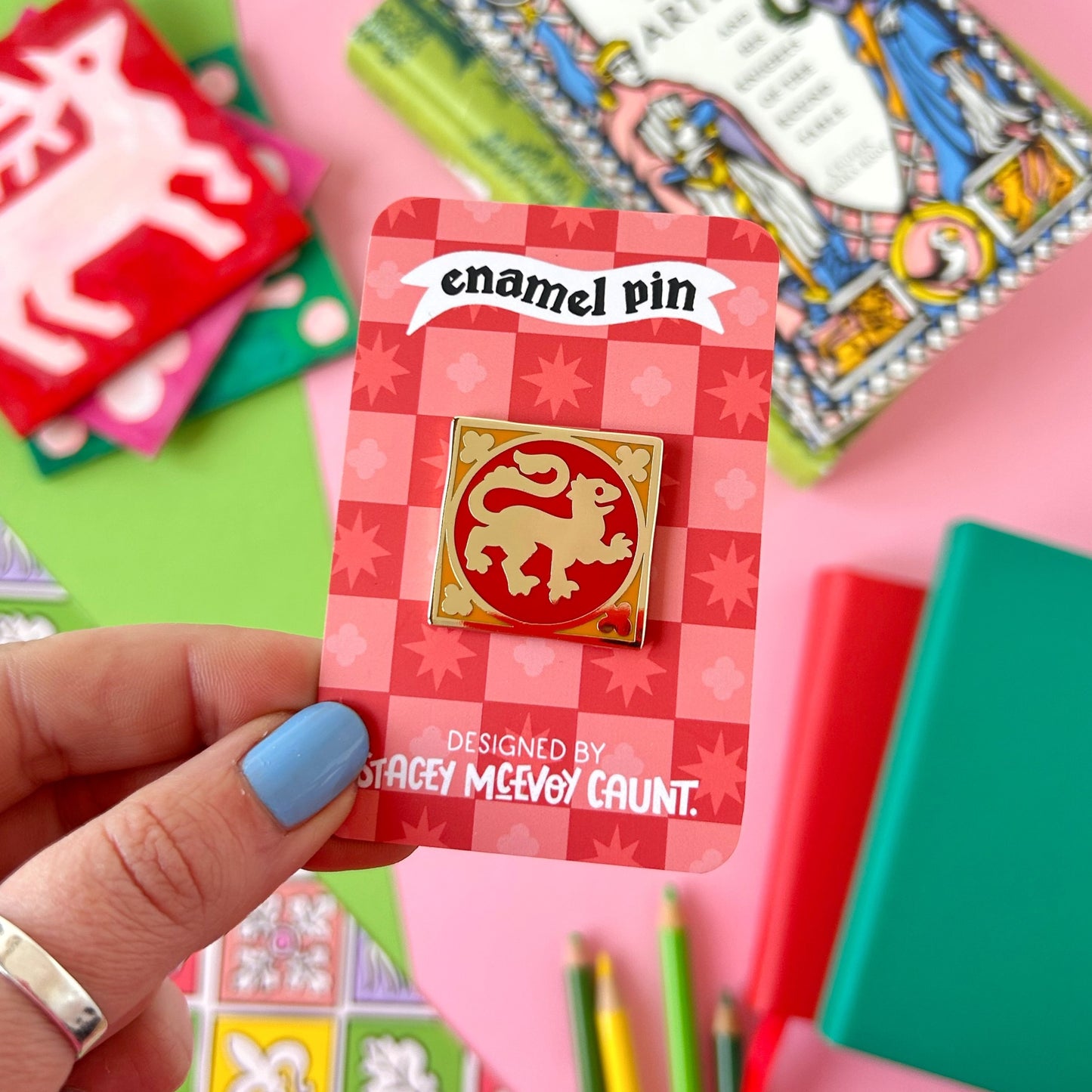 Lion Medieval Enamel Pin