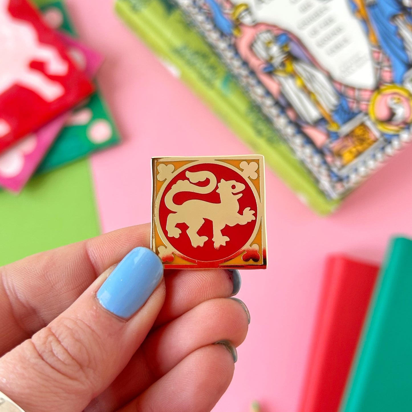 Lion Medieval Enamel Pin
