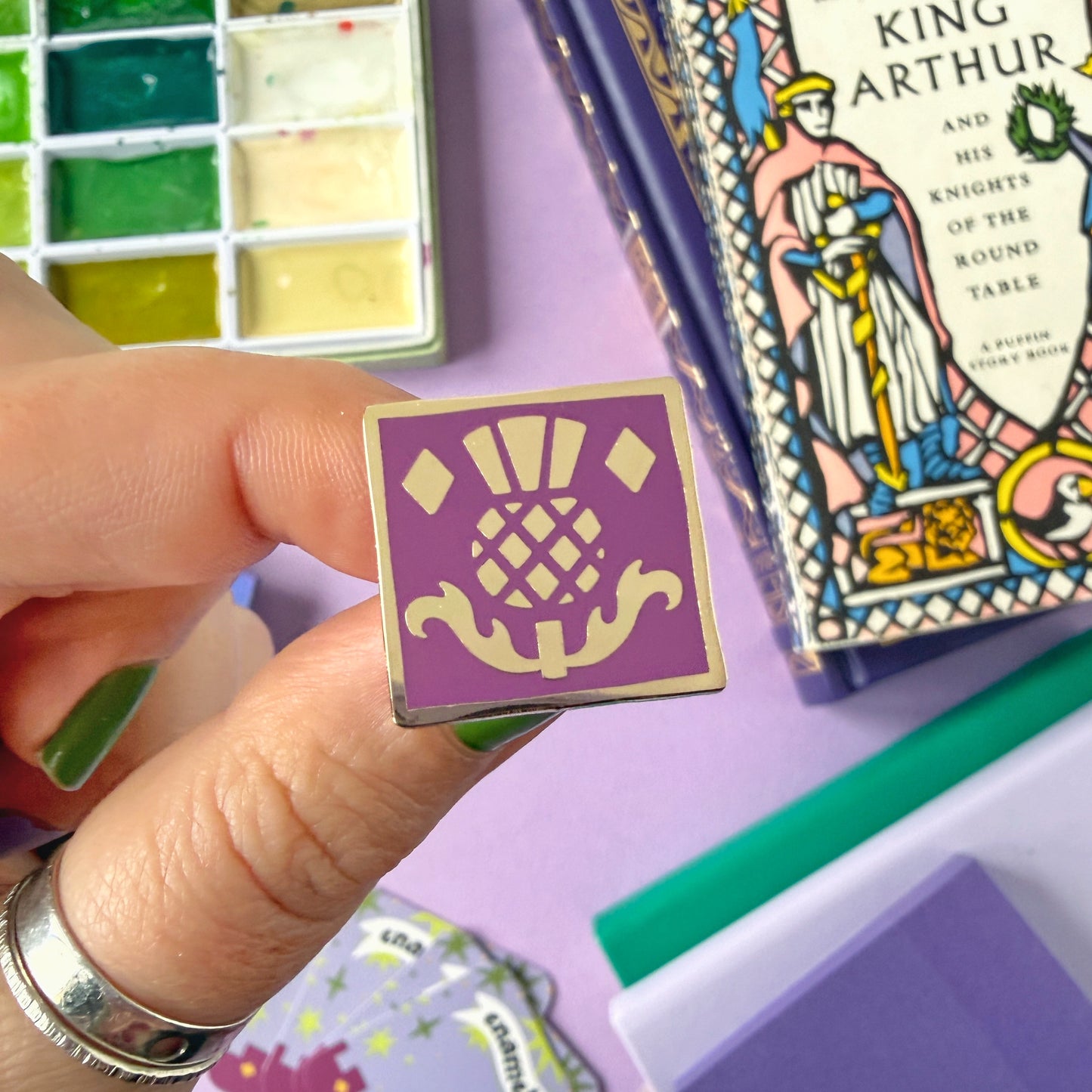 Thistle Tile Enamel Pin