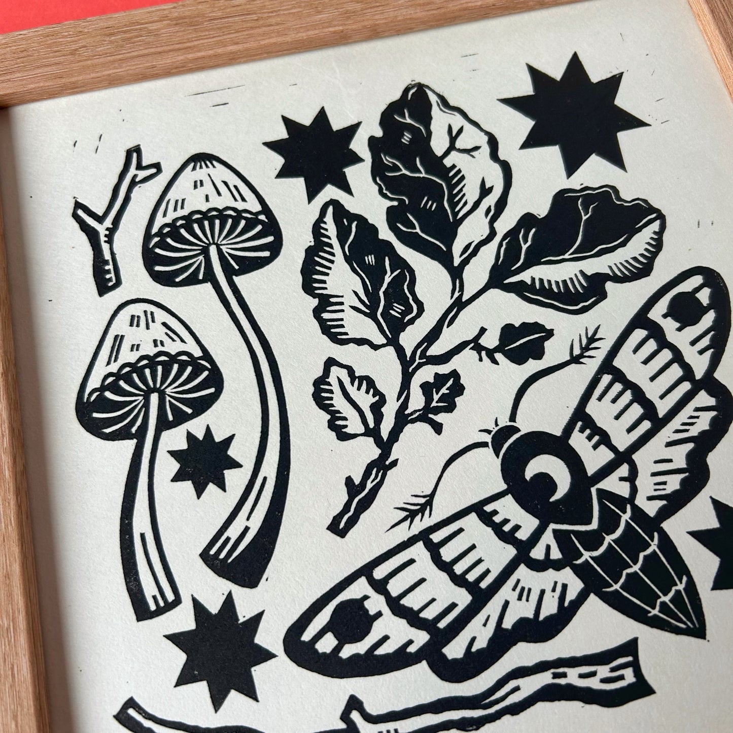 Autumn Things Lino Cut Print