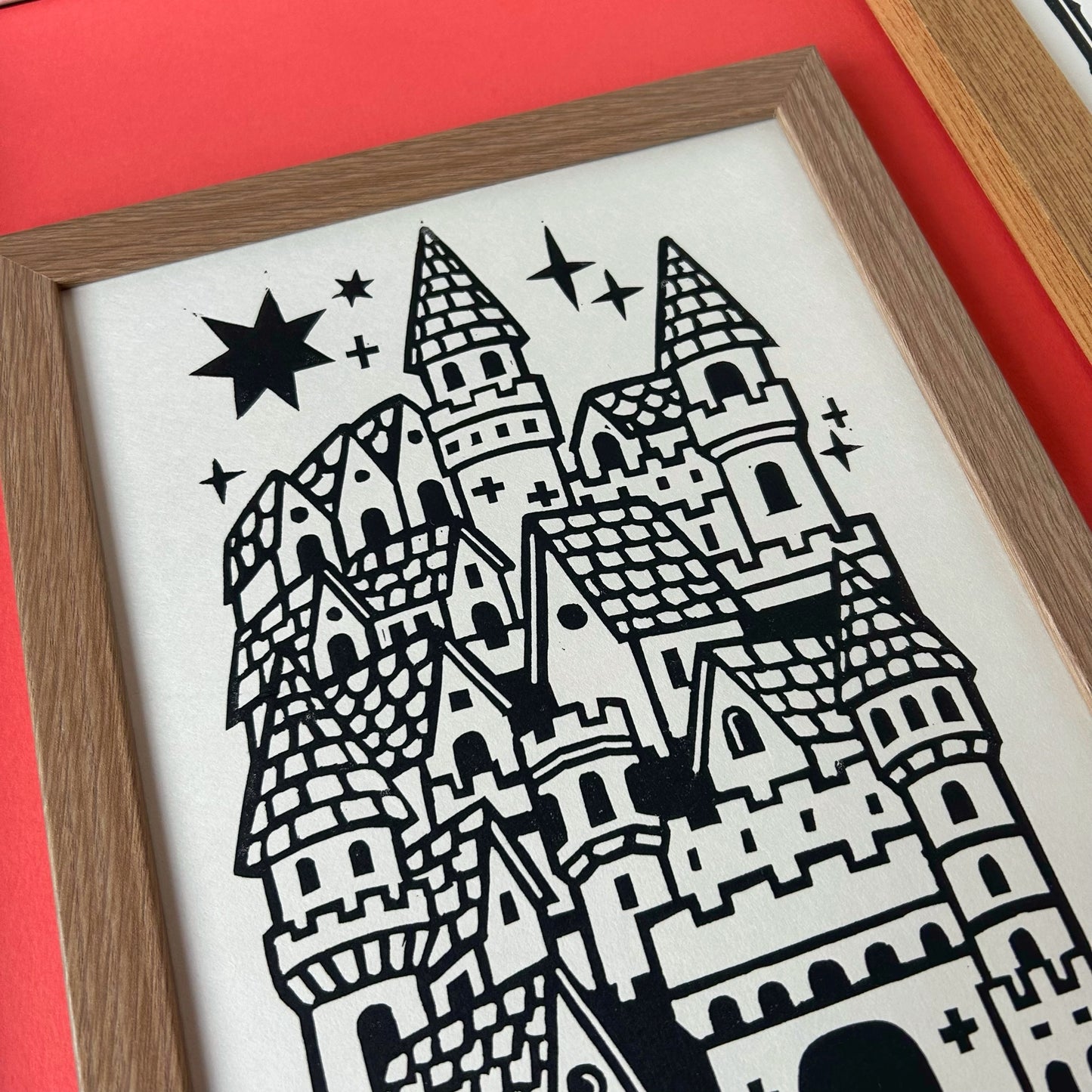 Medieval Castle Lino Print