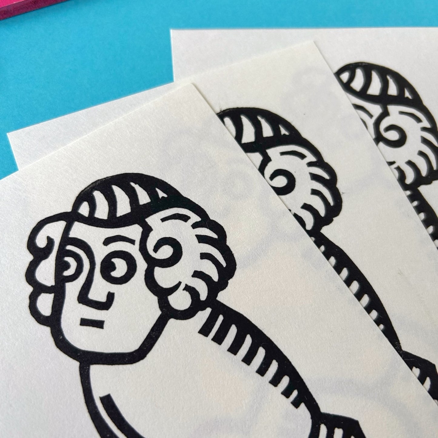 Thigh Guy Medieval Lino Print