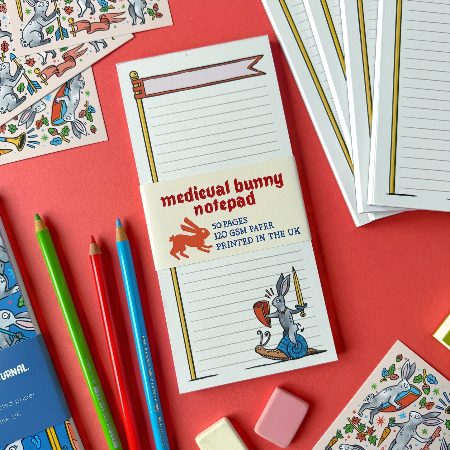 Medieval Rabbit Notepad