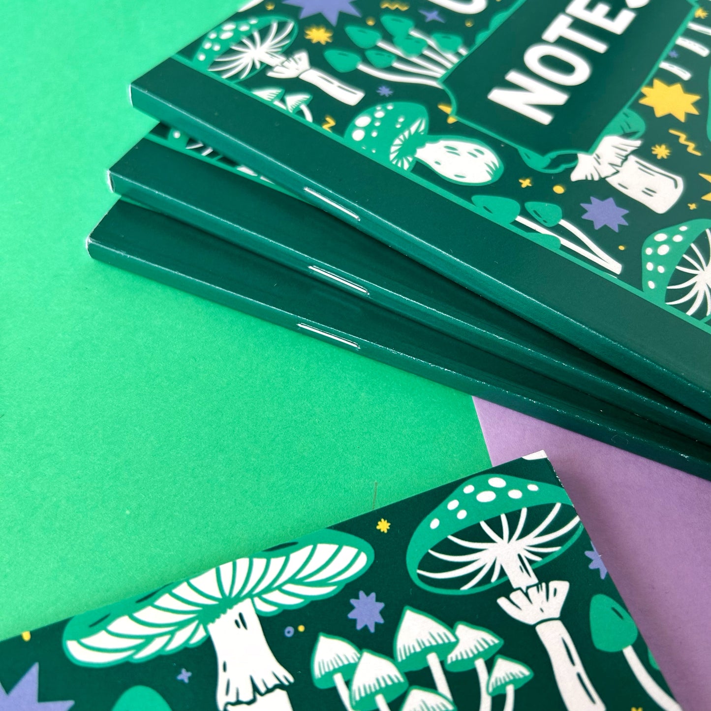 Green Mushroom Notebook