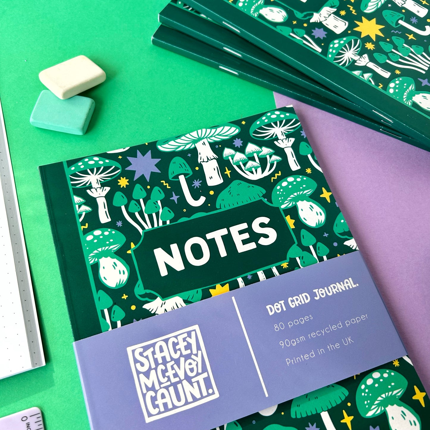 Green Mushroom Notebook