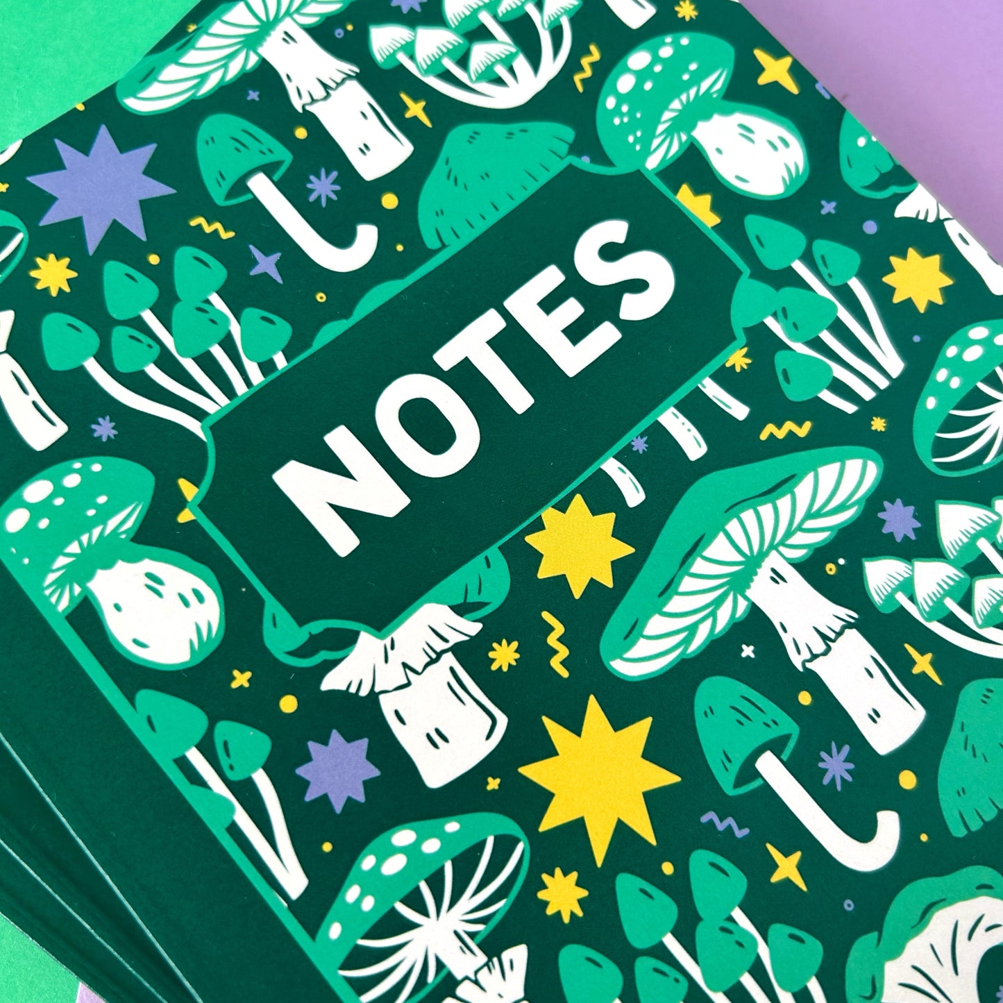 Green Mushroom Notebook