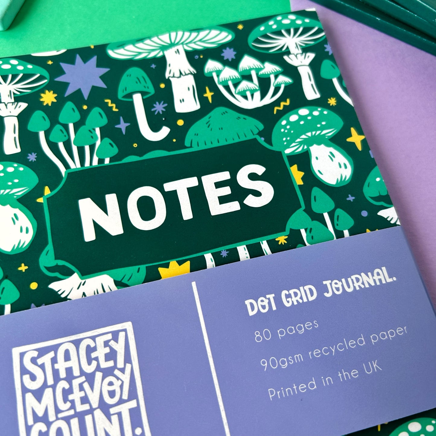 Green Mushroom Notebook