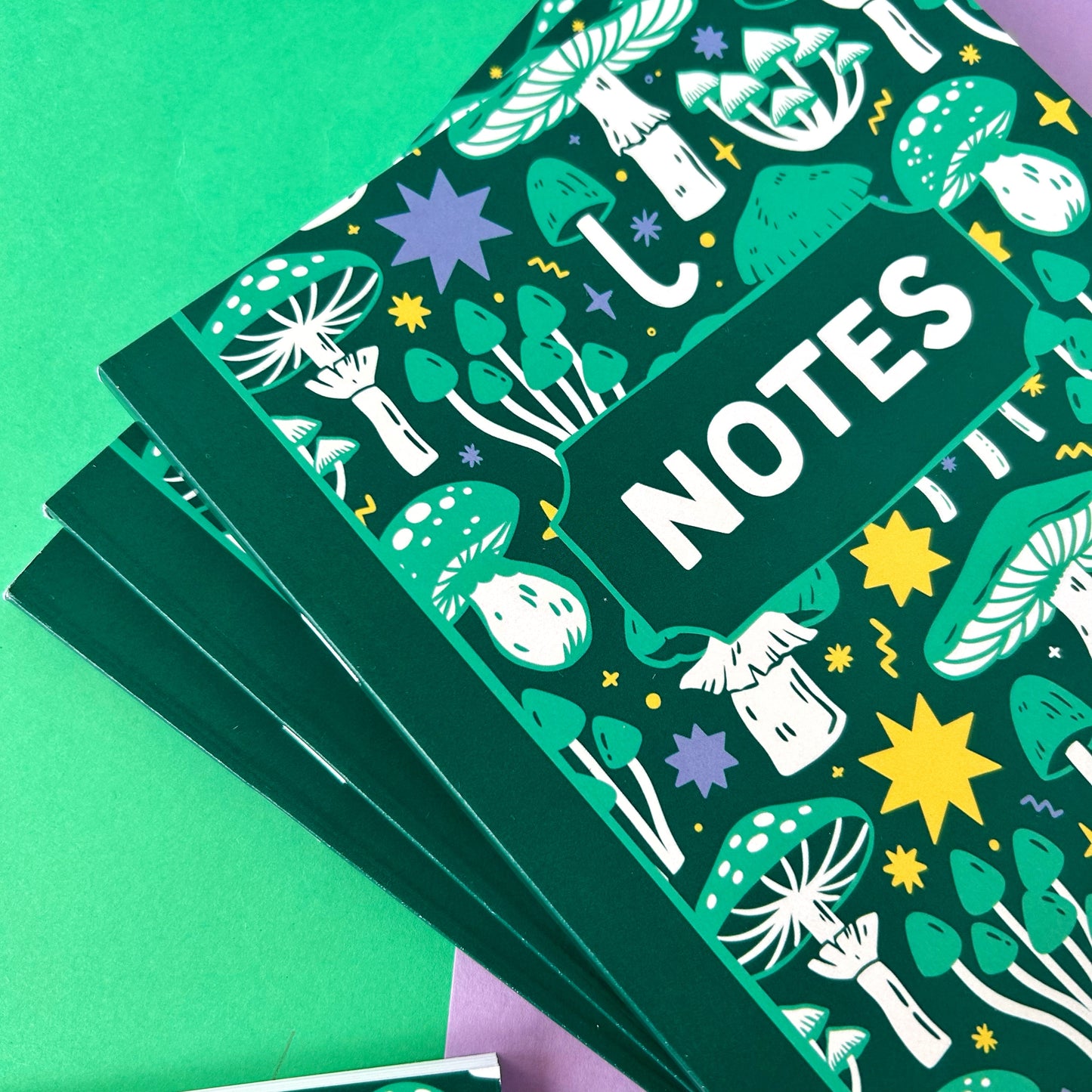 Green Mushroom Notebook
