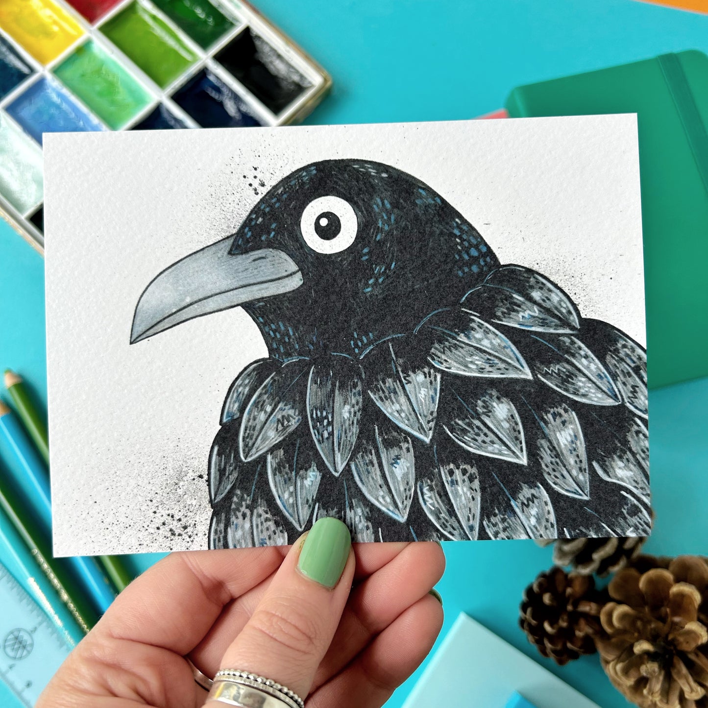 Bird Man Postcard