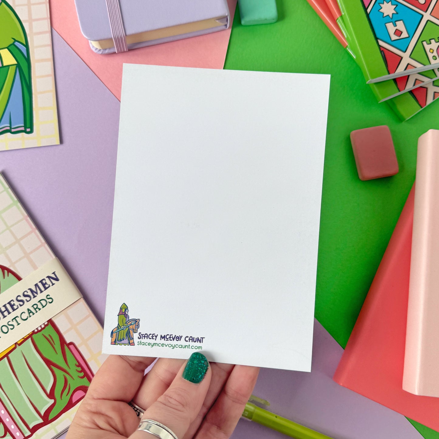 Set of 6 Lewis Chessmen Postcards