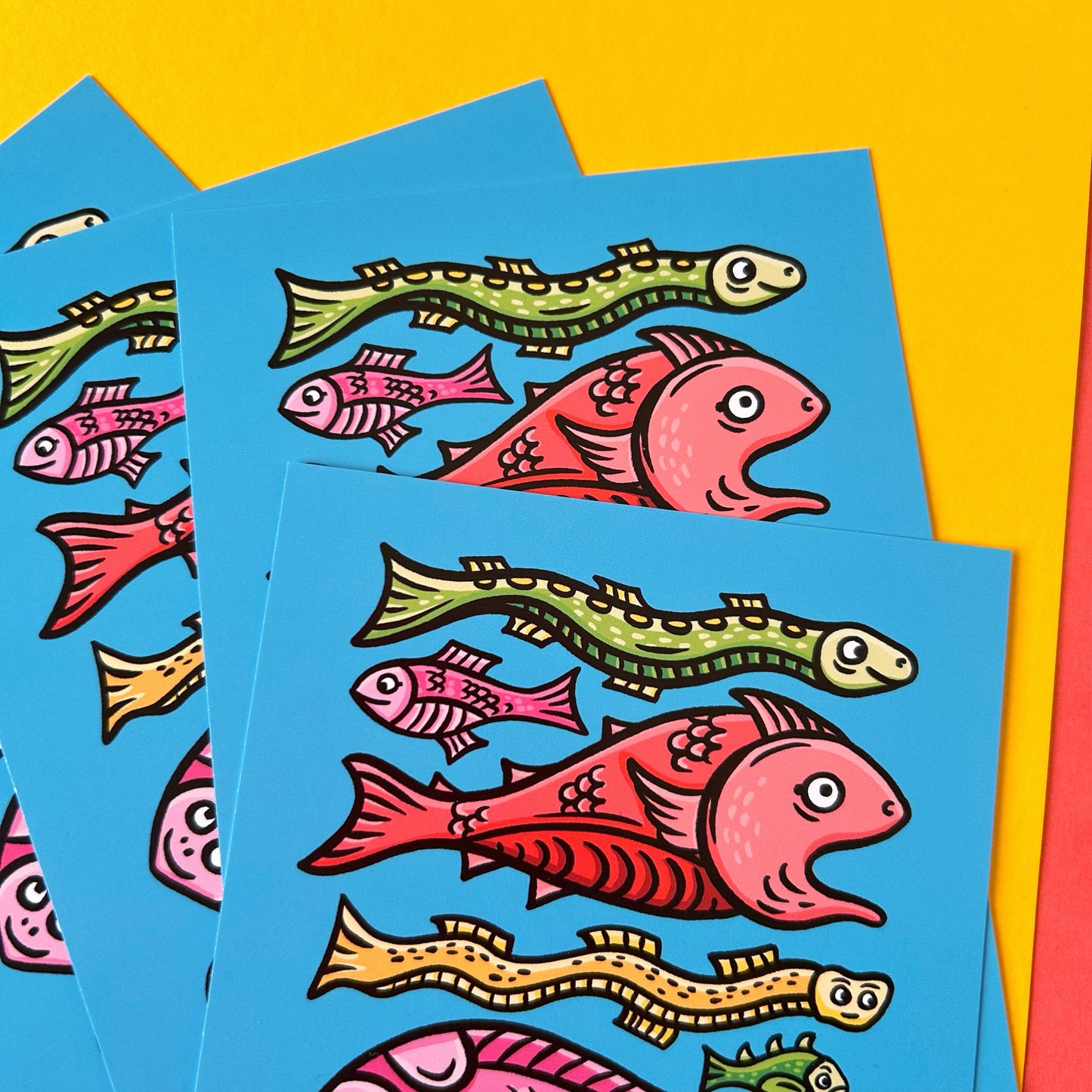 Weird Fish Medieval Marginalia Postcard