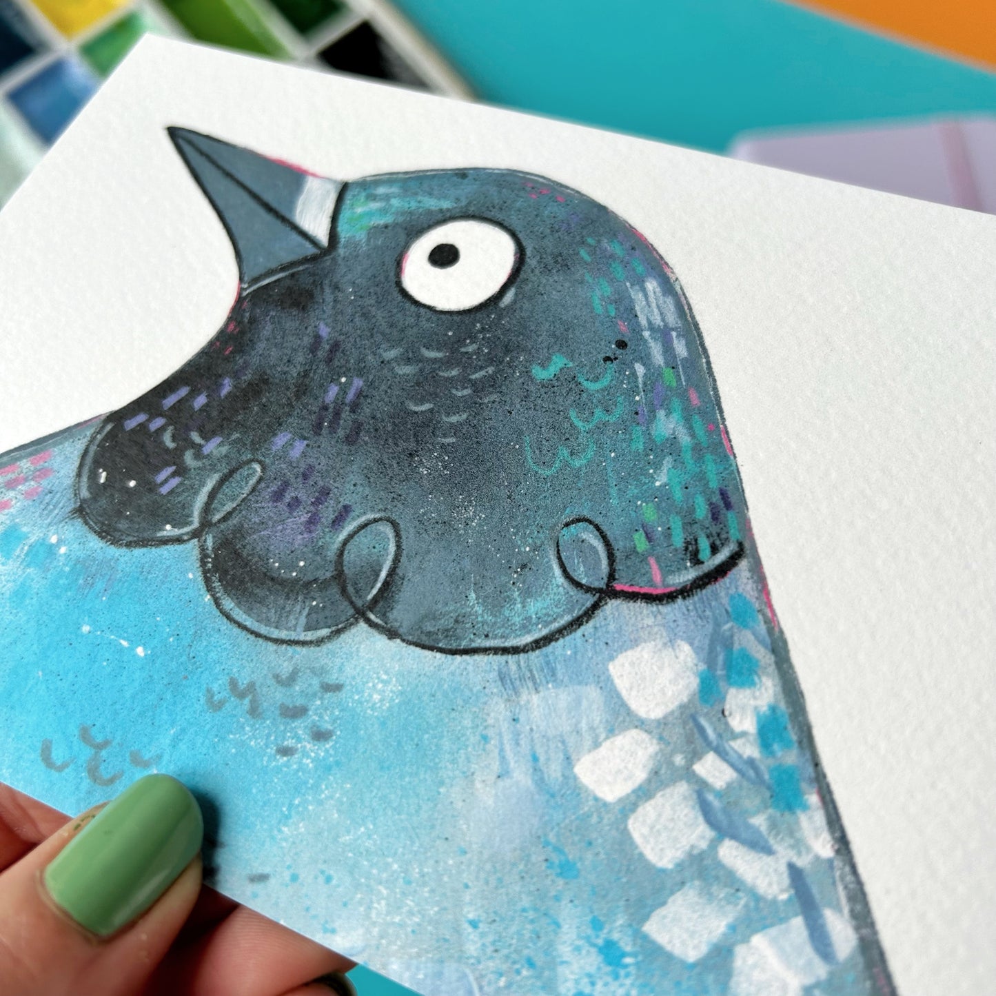 Pigeon Postcard