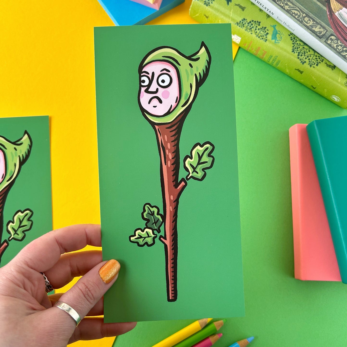 Stick Man Medieval Marginalia Postcard