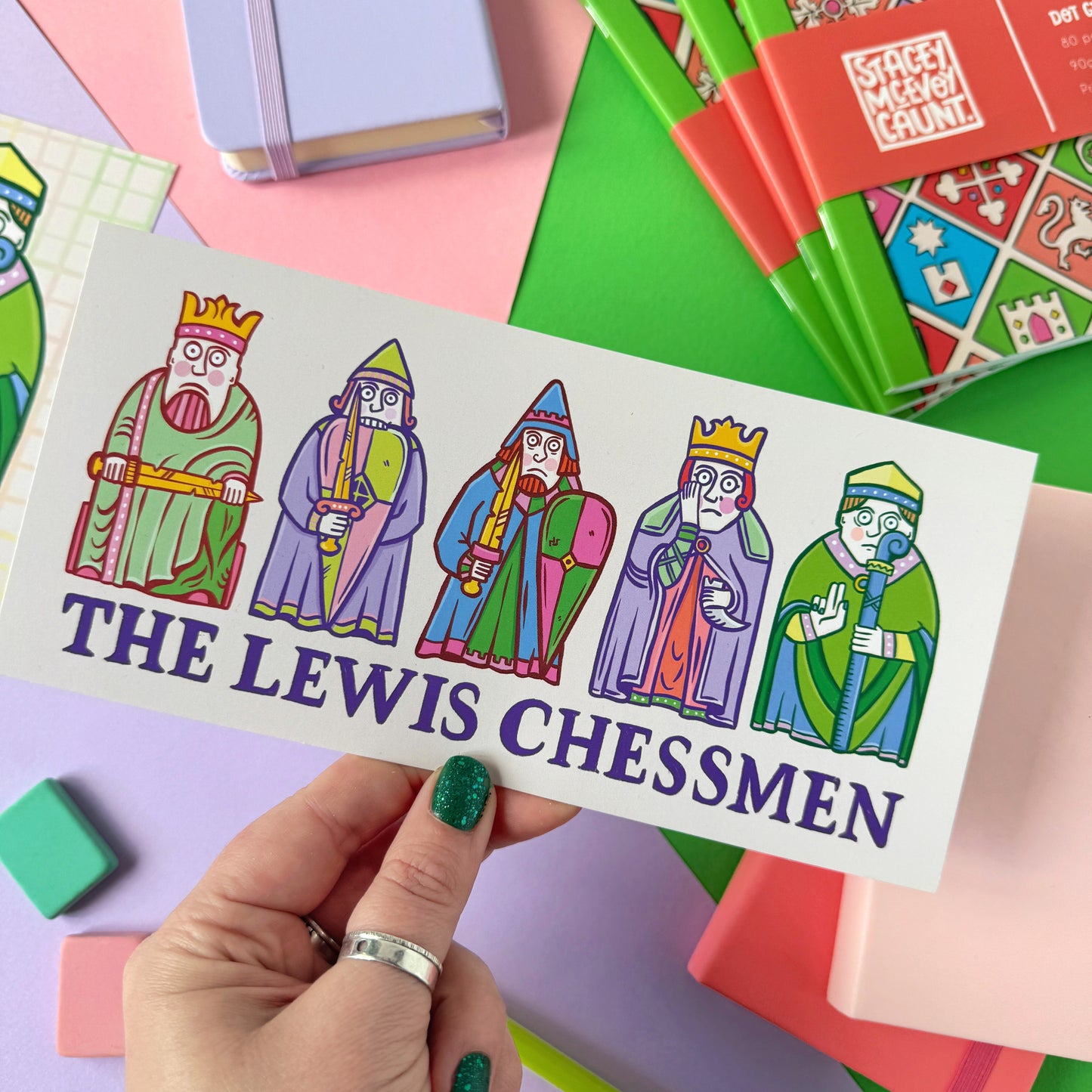 Lewis Chessmen Postcard or Mini Print