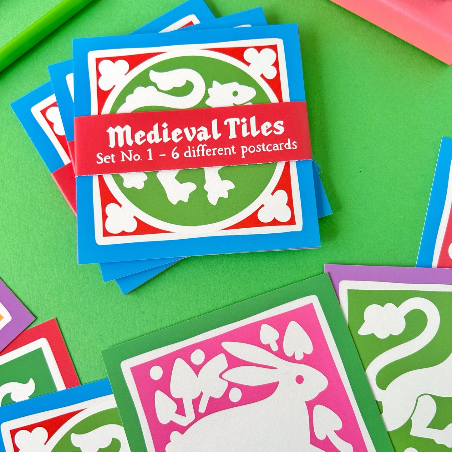 Medieval Tiles Postcard Set No.1