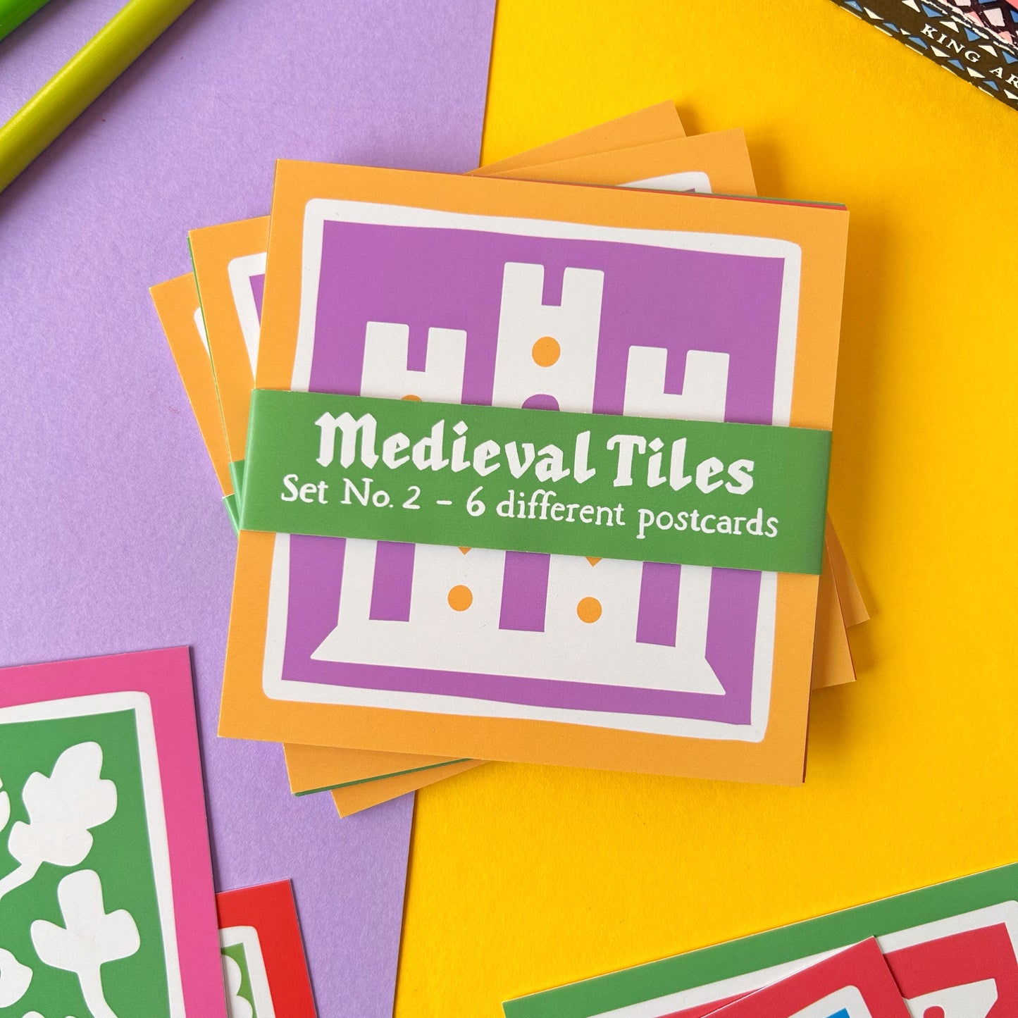 Medieval Tiles Postcard Set No.2
