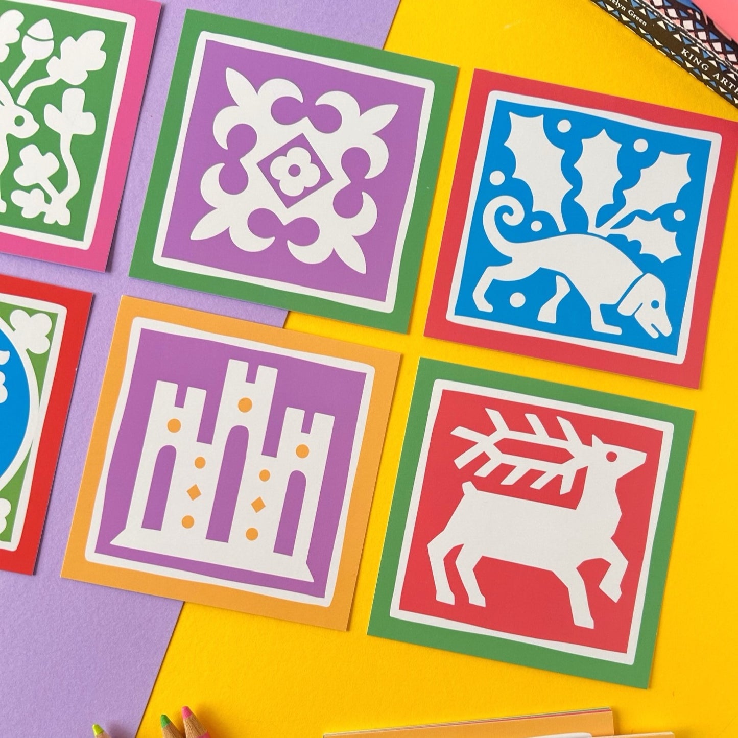 Medieval Tiles Postcard Set No.2