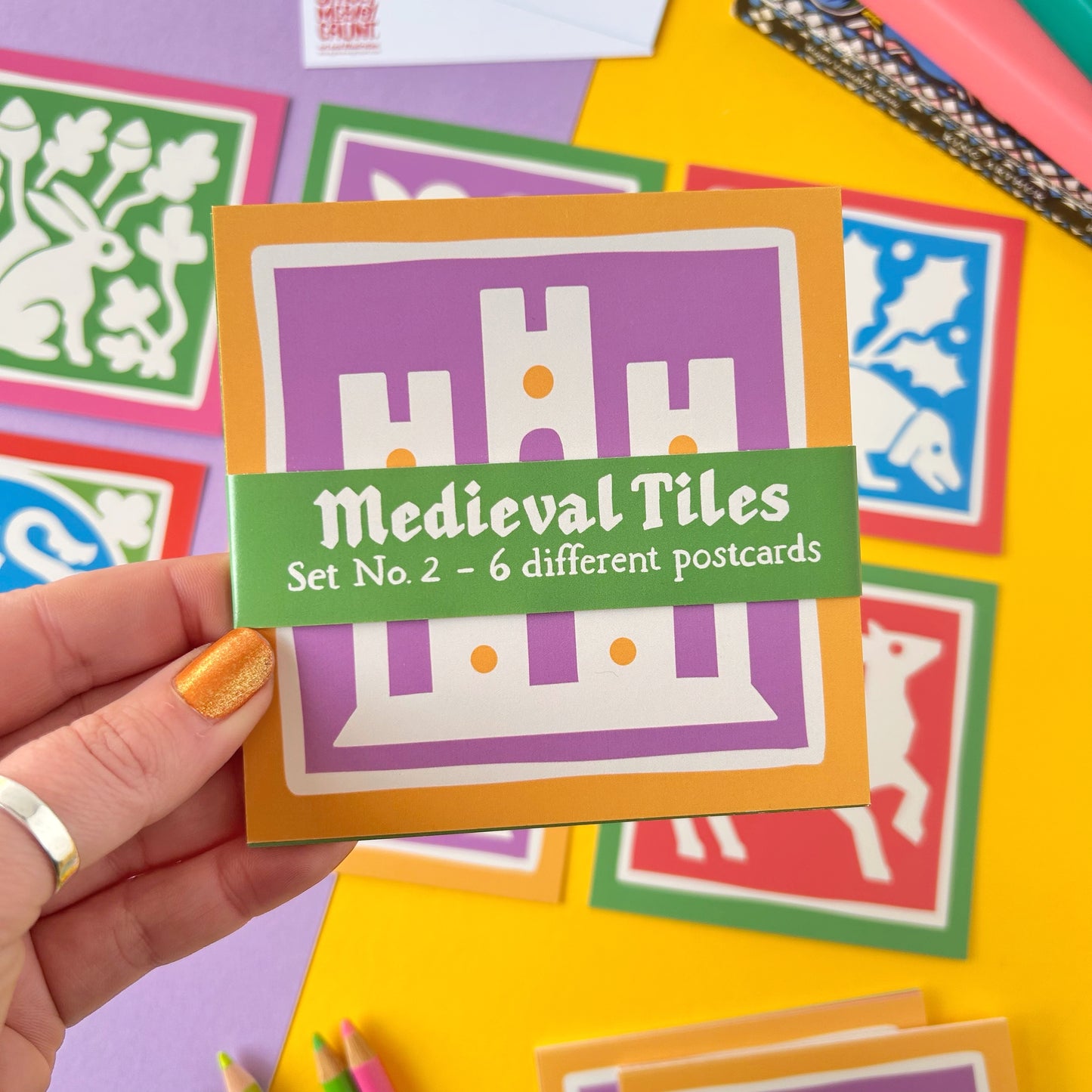 Medieval Tiles Postcard Set No.2