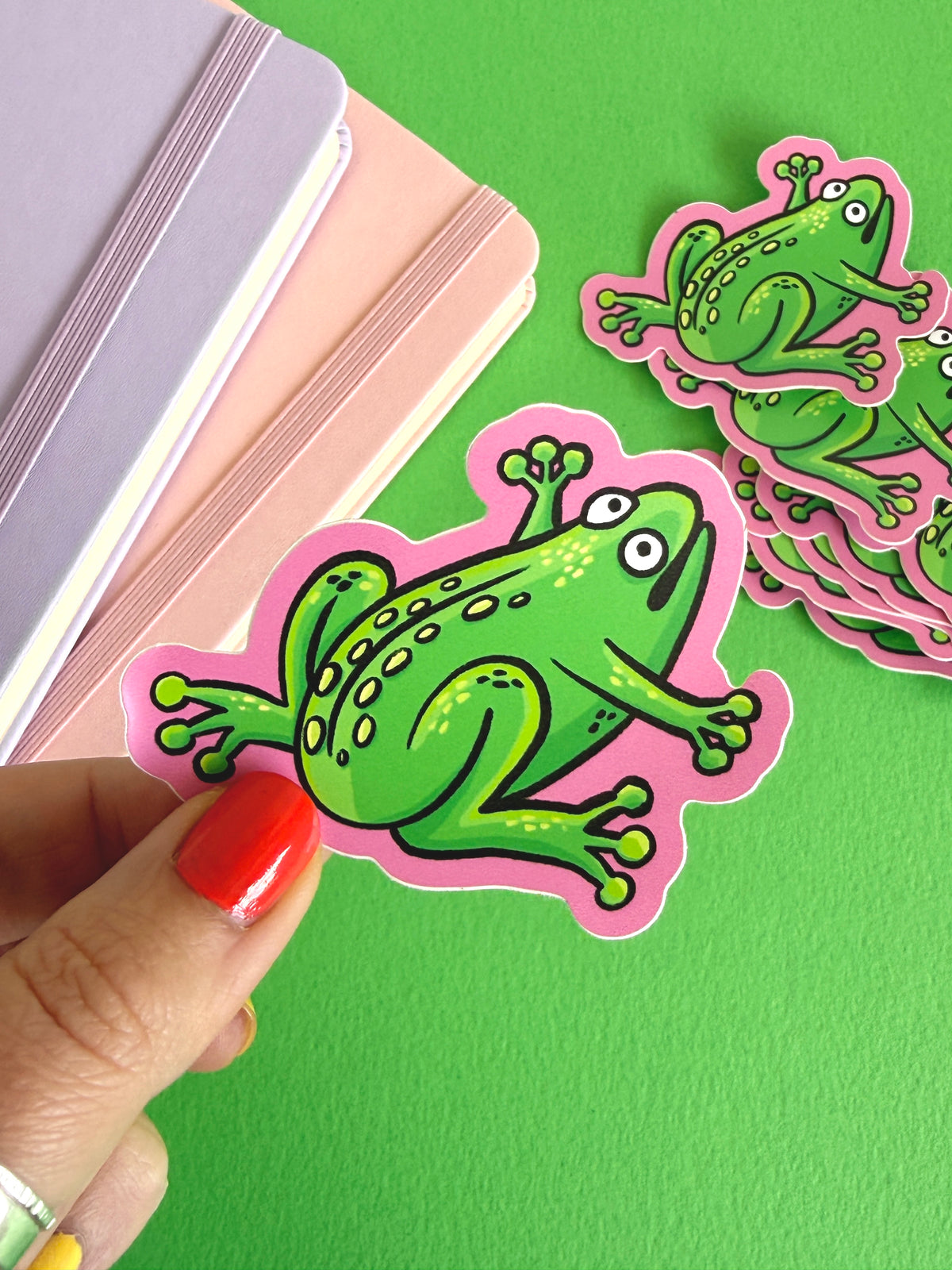 Overwhelmed Medieval Frog Sticker