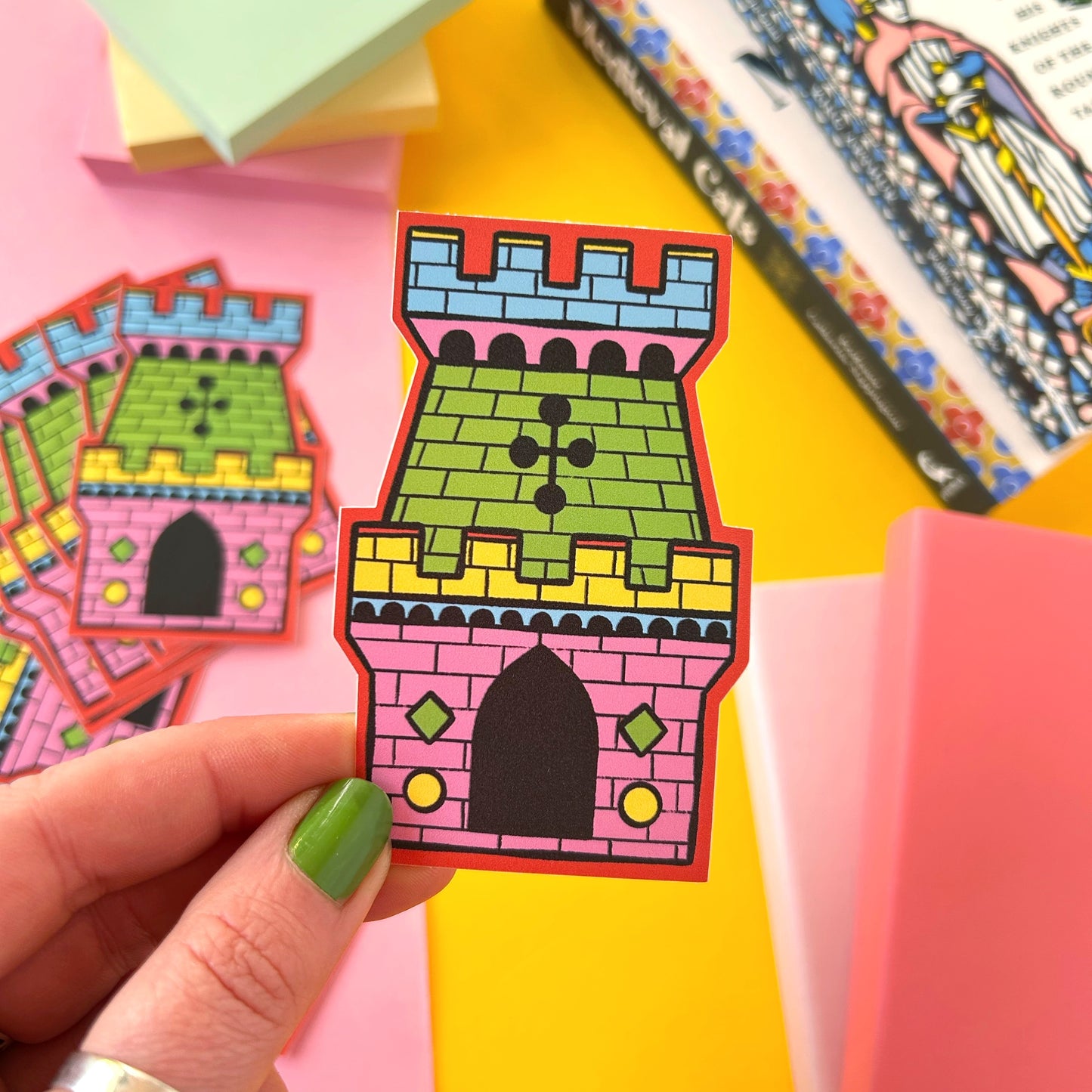 Colourful Medieval Castle Sticker