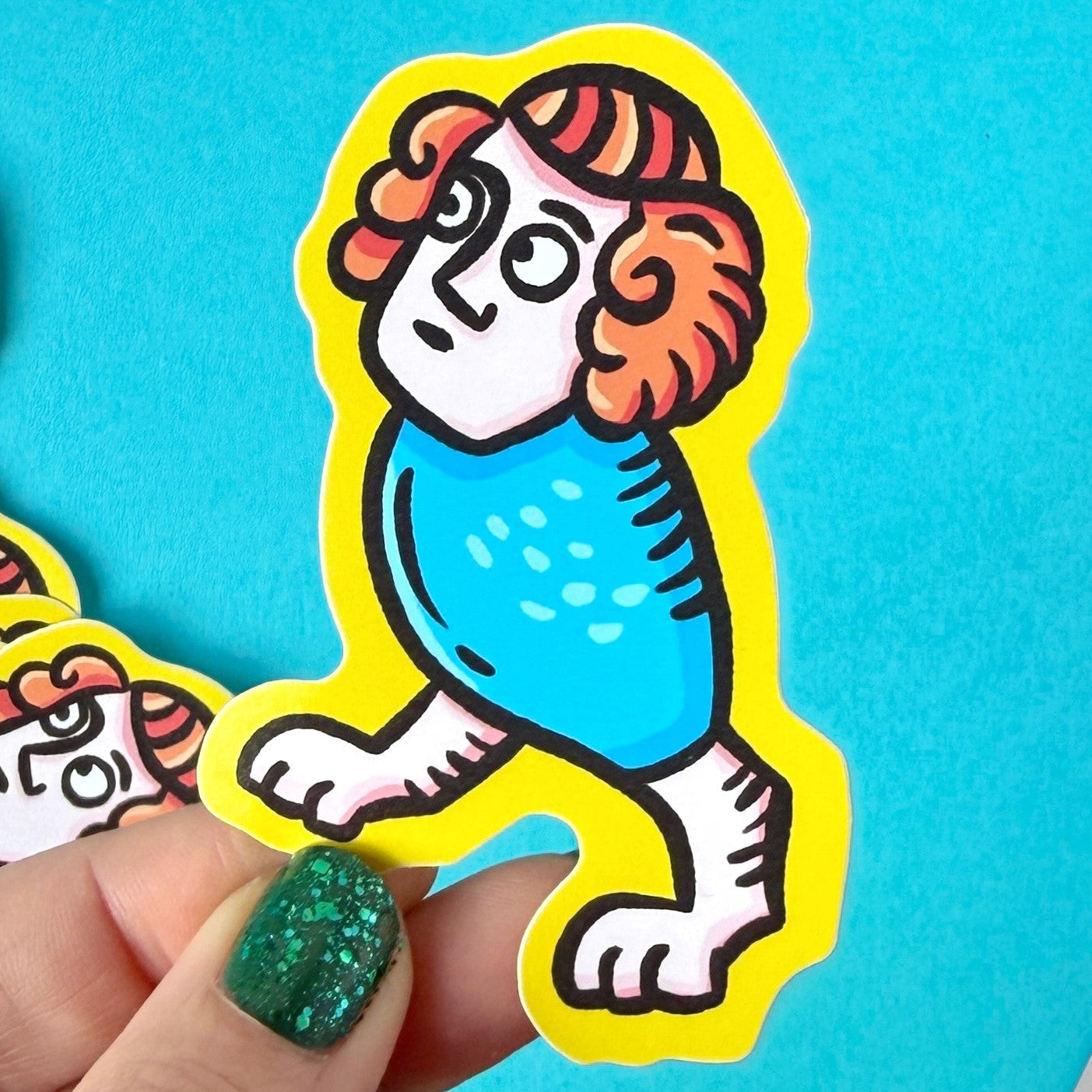 Thigh Guy Medieval Marginalia Vinyl Sticker