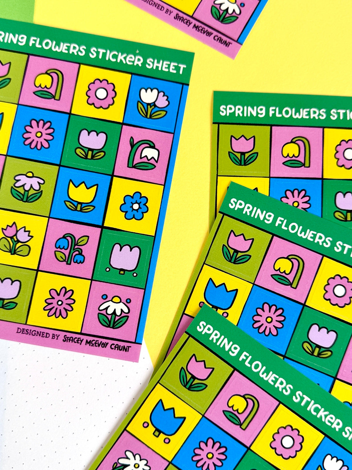 Spring Flowers Sticker Sheet