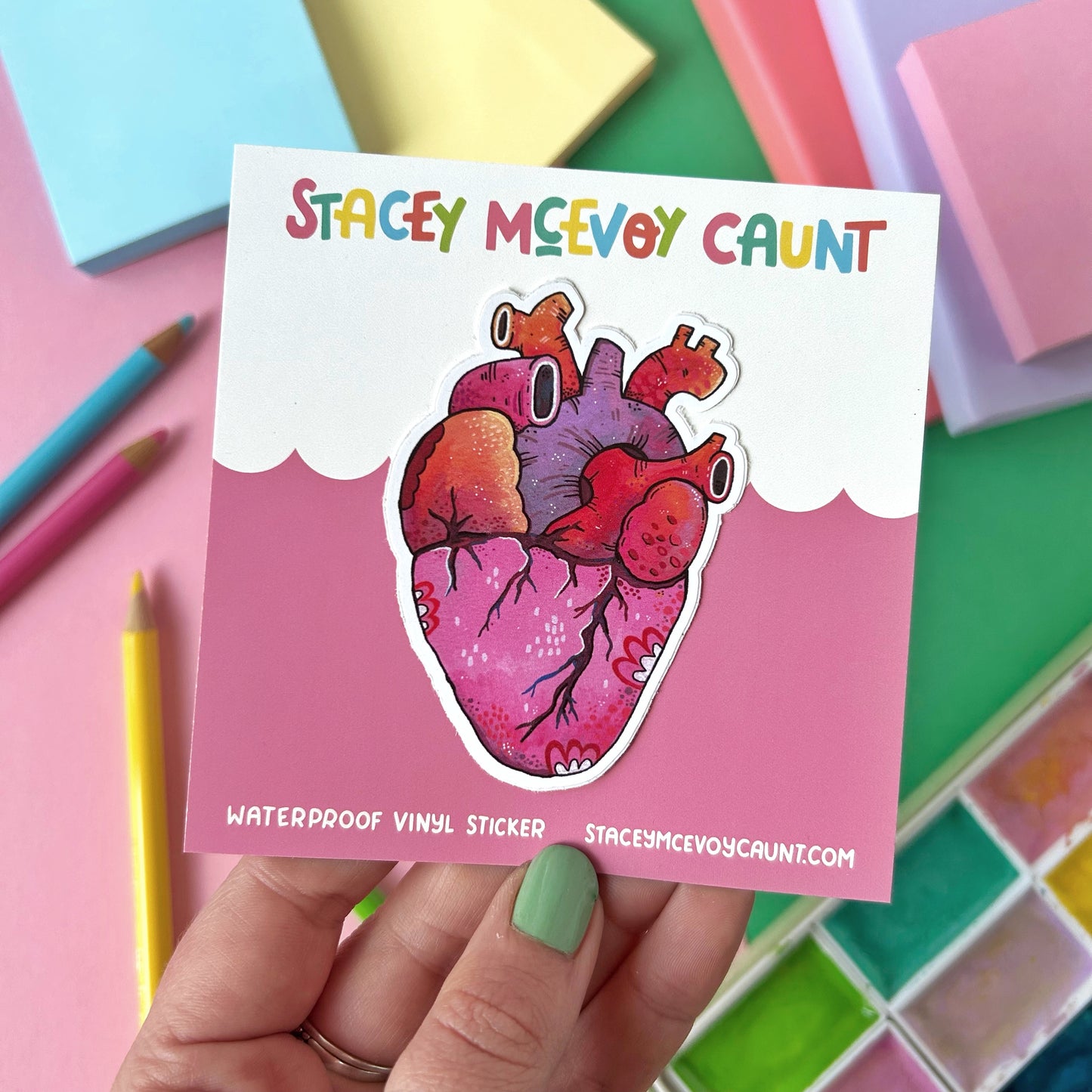 Human Heart Sticker