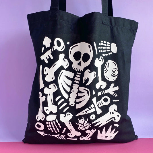 SECONDS Skeleton Tote Bag