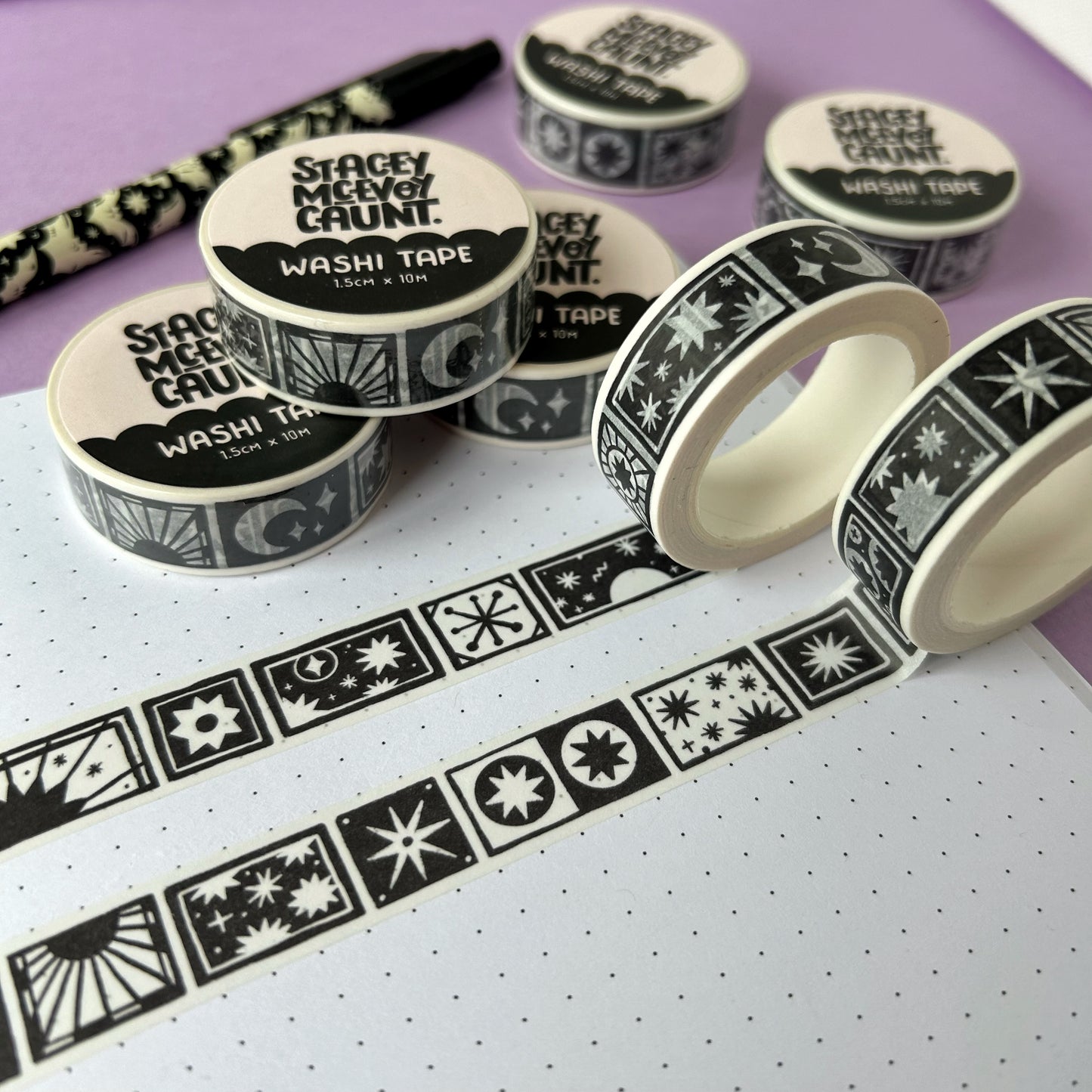 Moon and Stars Washi Tape