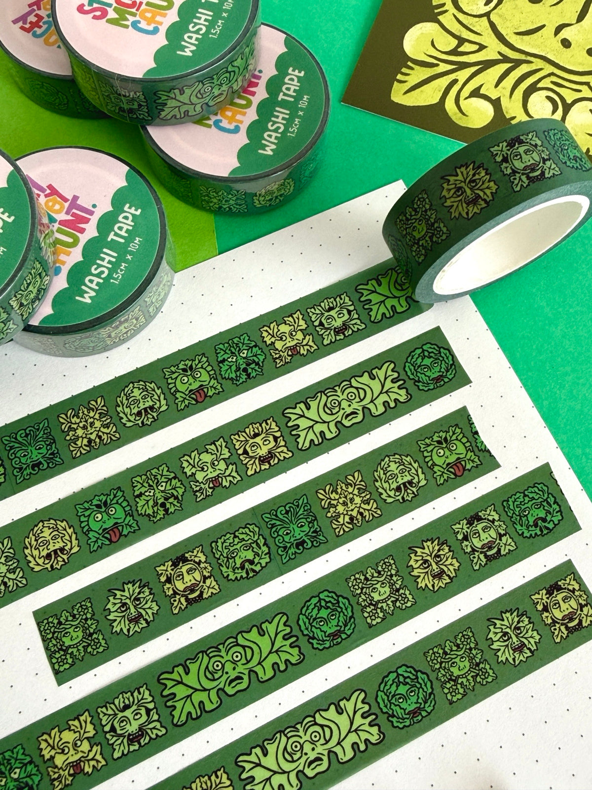 Green Man Washi Tape
