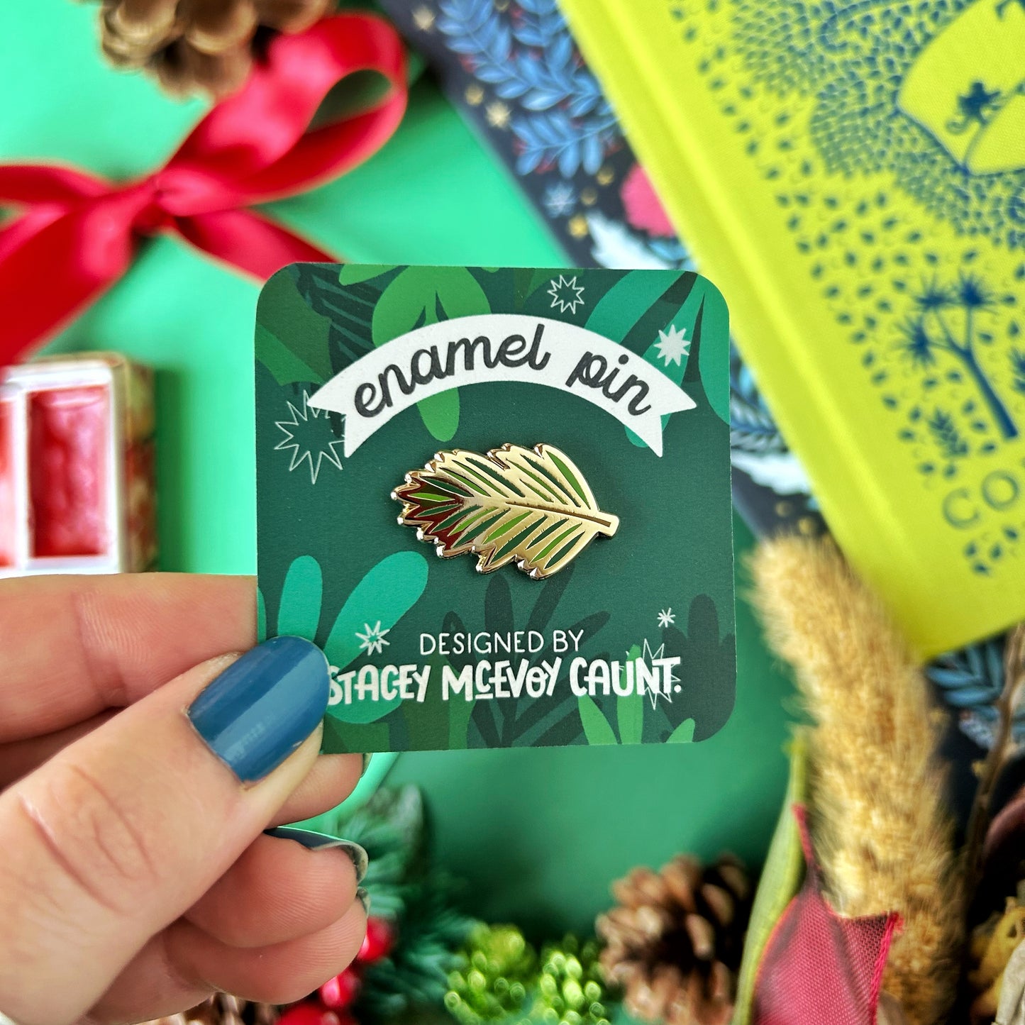 Pine Branch Enamel Pin