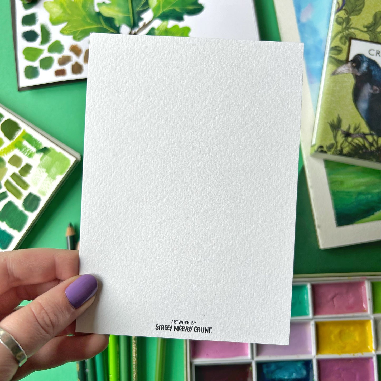 Oak Leaf Study Postcard