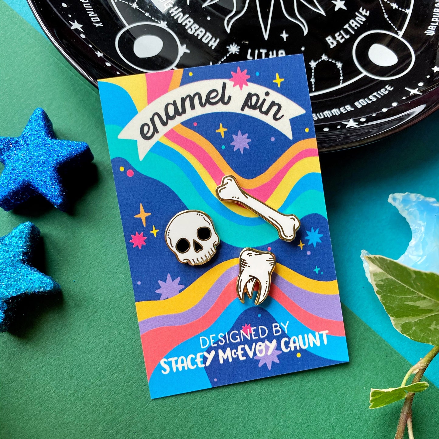 Bones Enamel Pin Set