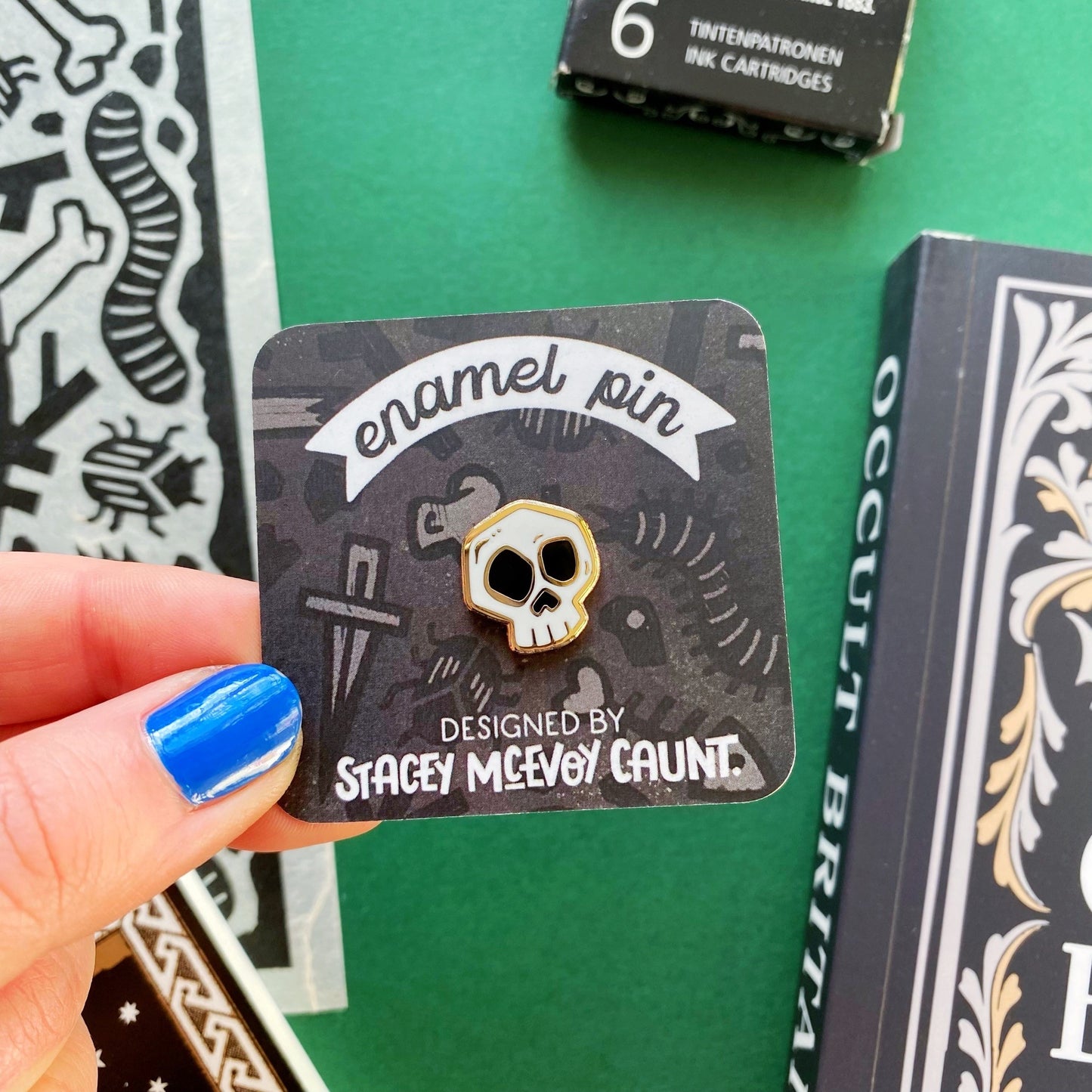 Skull Enamel Pin