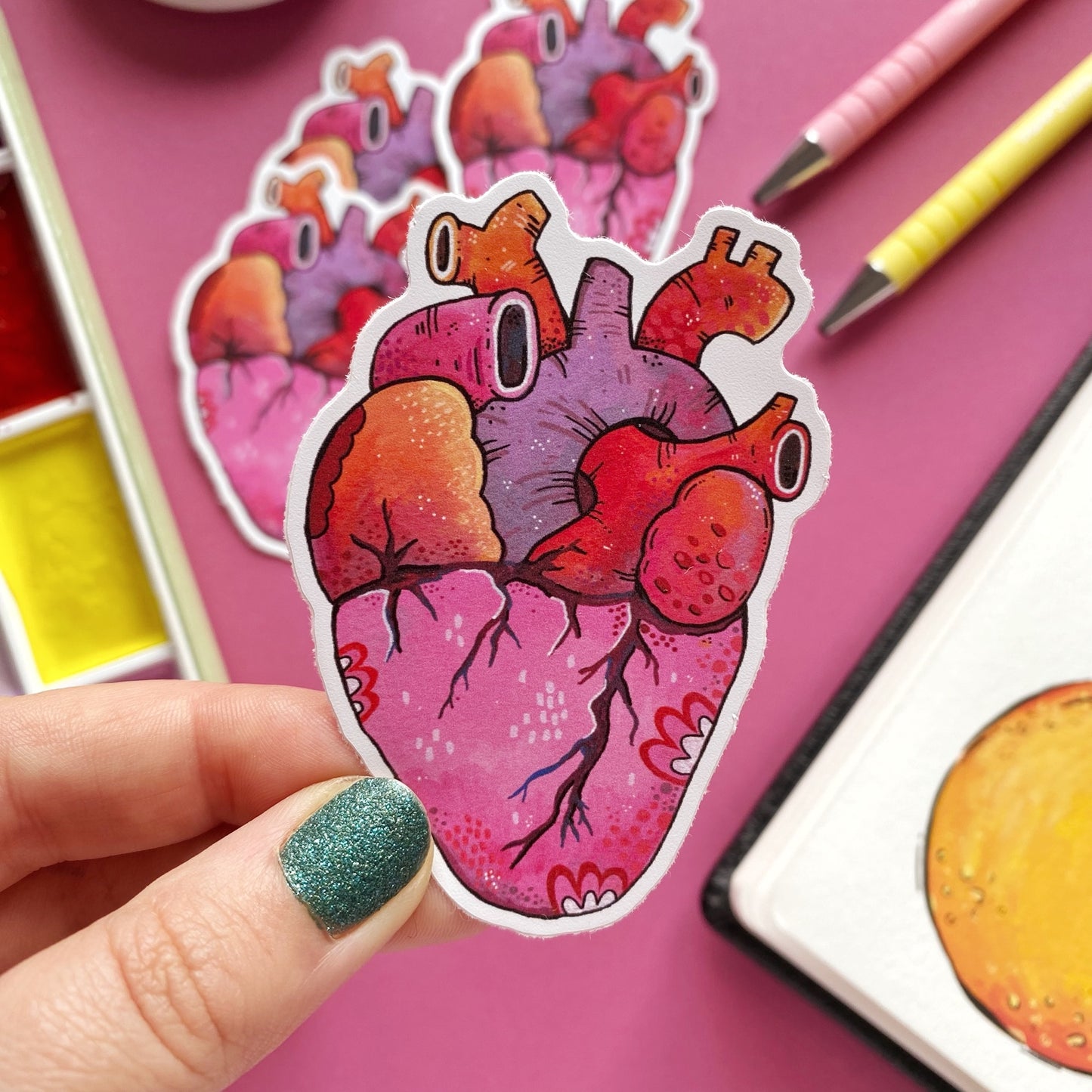 Human Heart Sticker