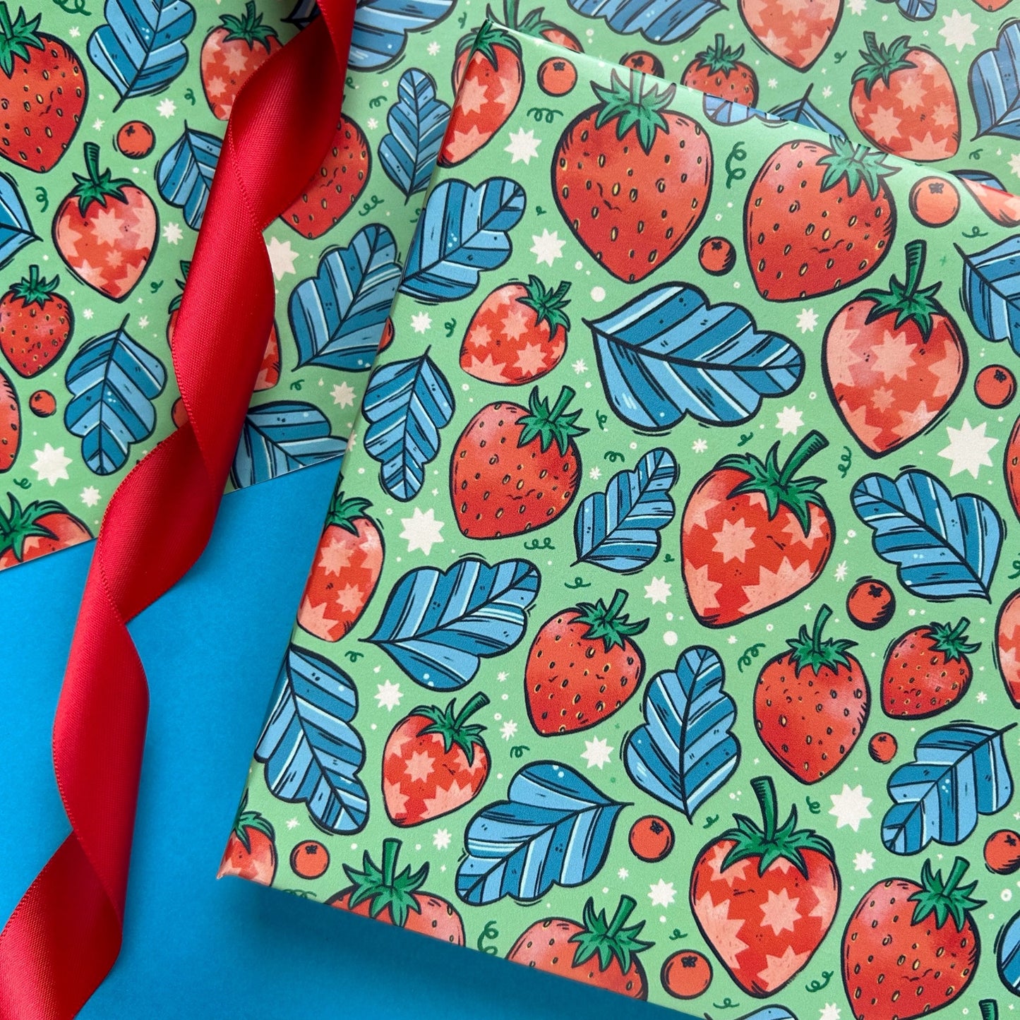 Strawberry Gift Wrap